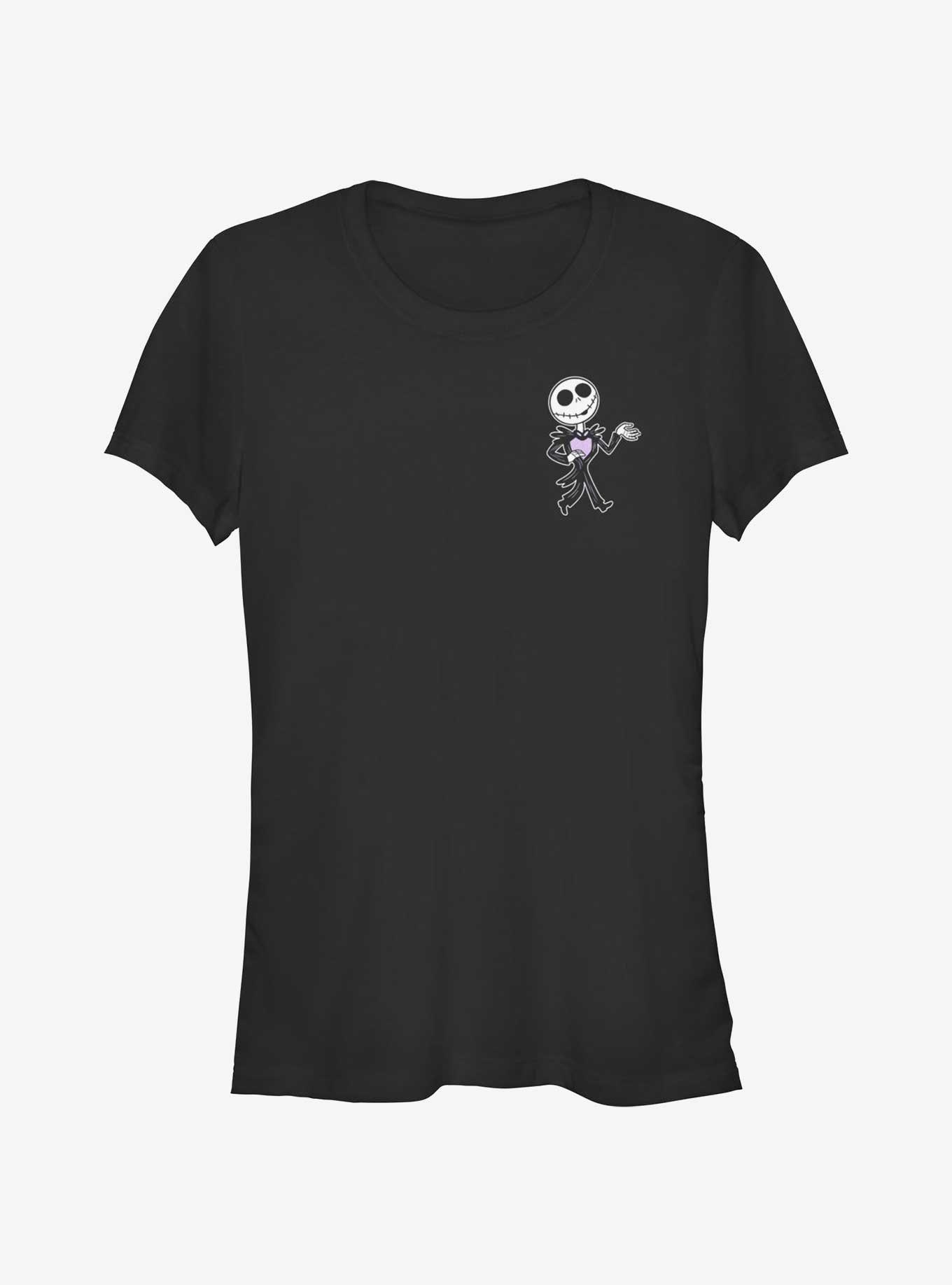 The Nightmare Before Christmas Skellington Bobble Pocket Girls T-Shirt, , hi-res