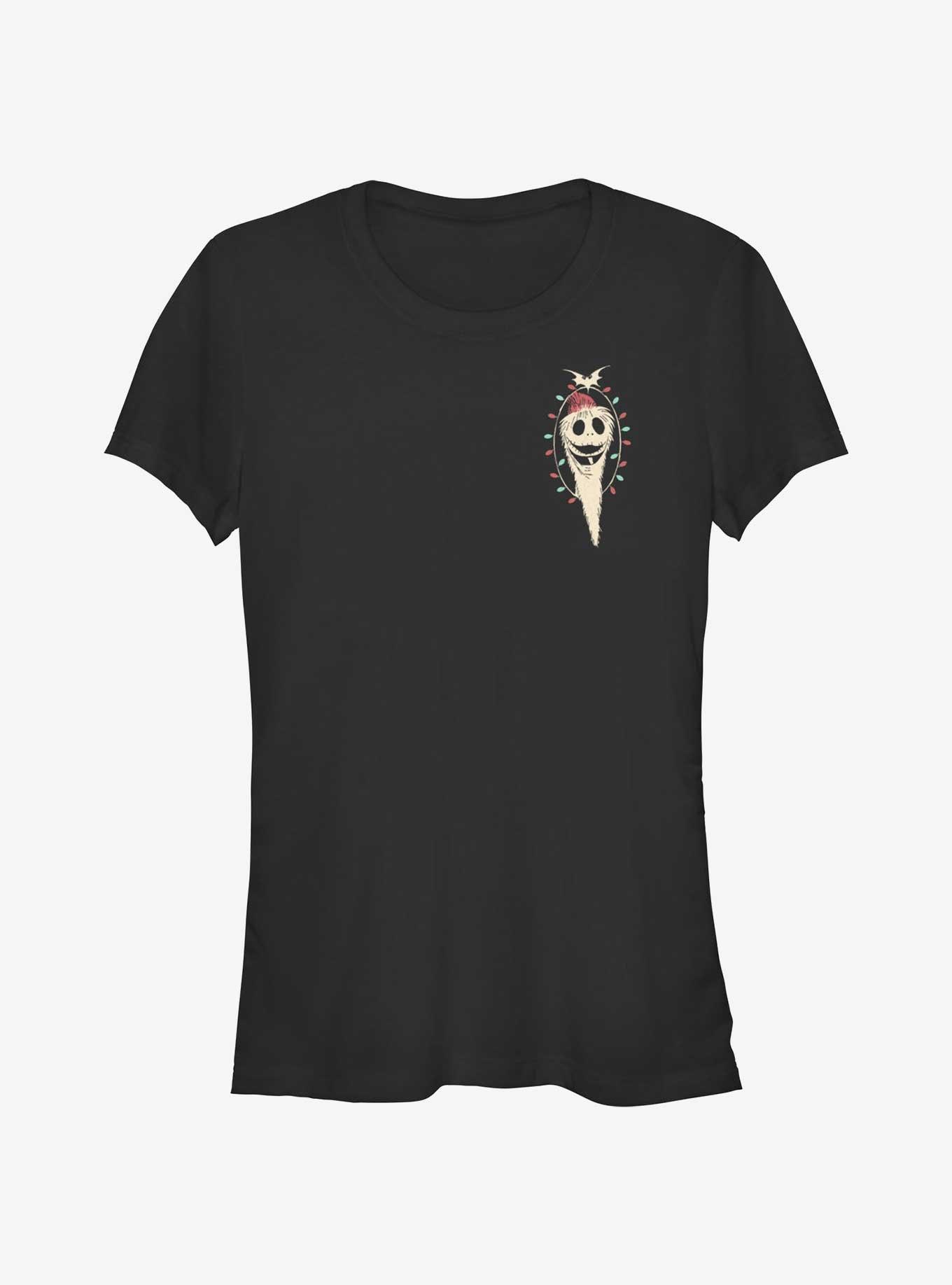 Disney The Nightmare Before Christmas Santa Jack Lights Pocket Girls T-Shirt, , hi-res