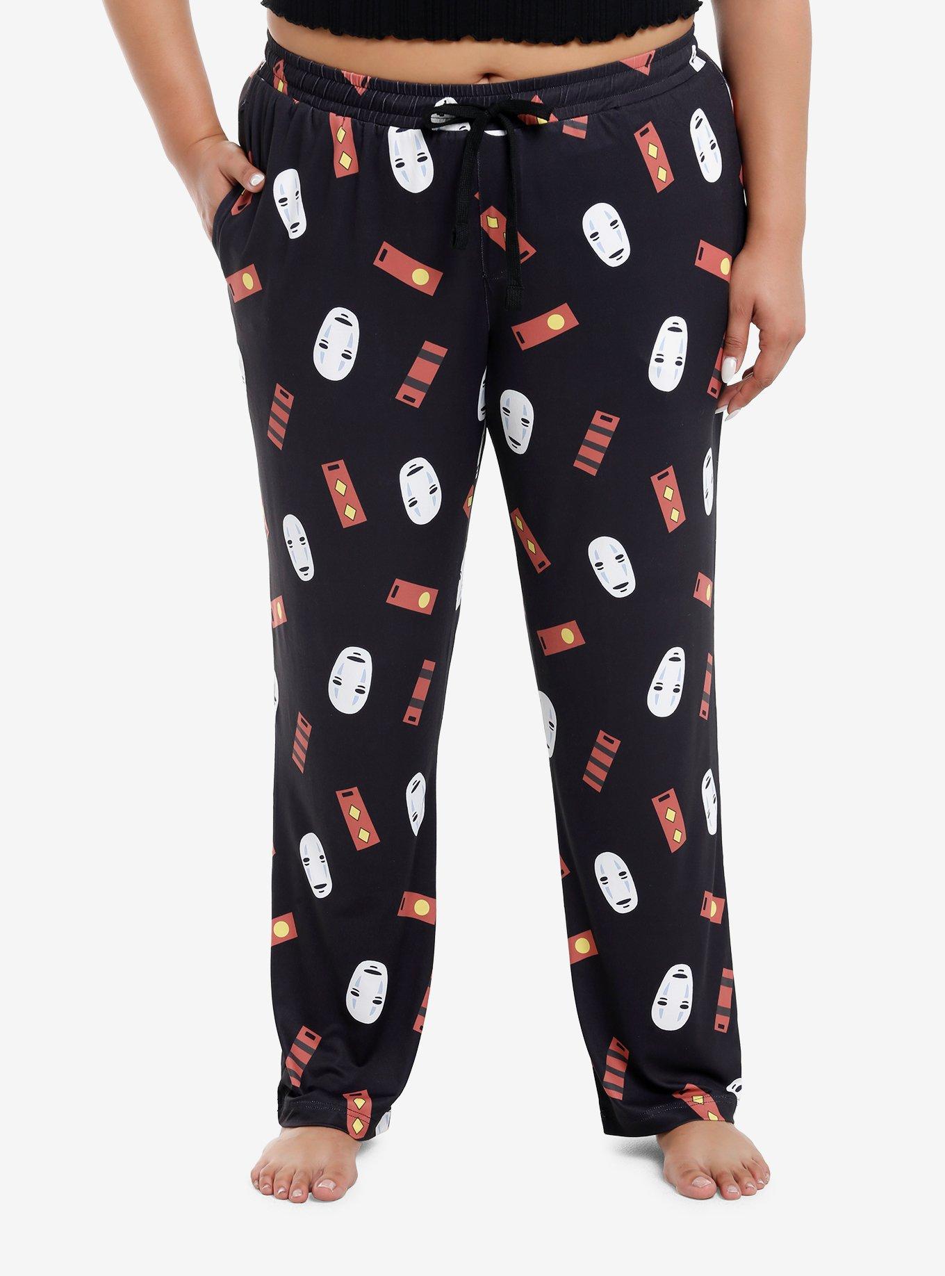 Studio Ghibli® Spirited Away No-Face Bath Token Pajama Pants Plus Size, , hi-res