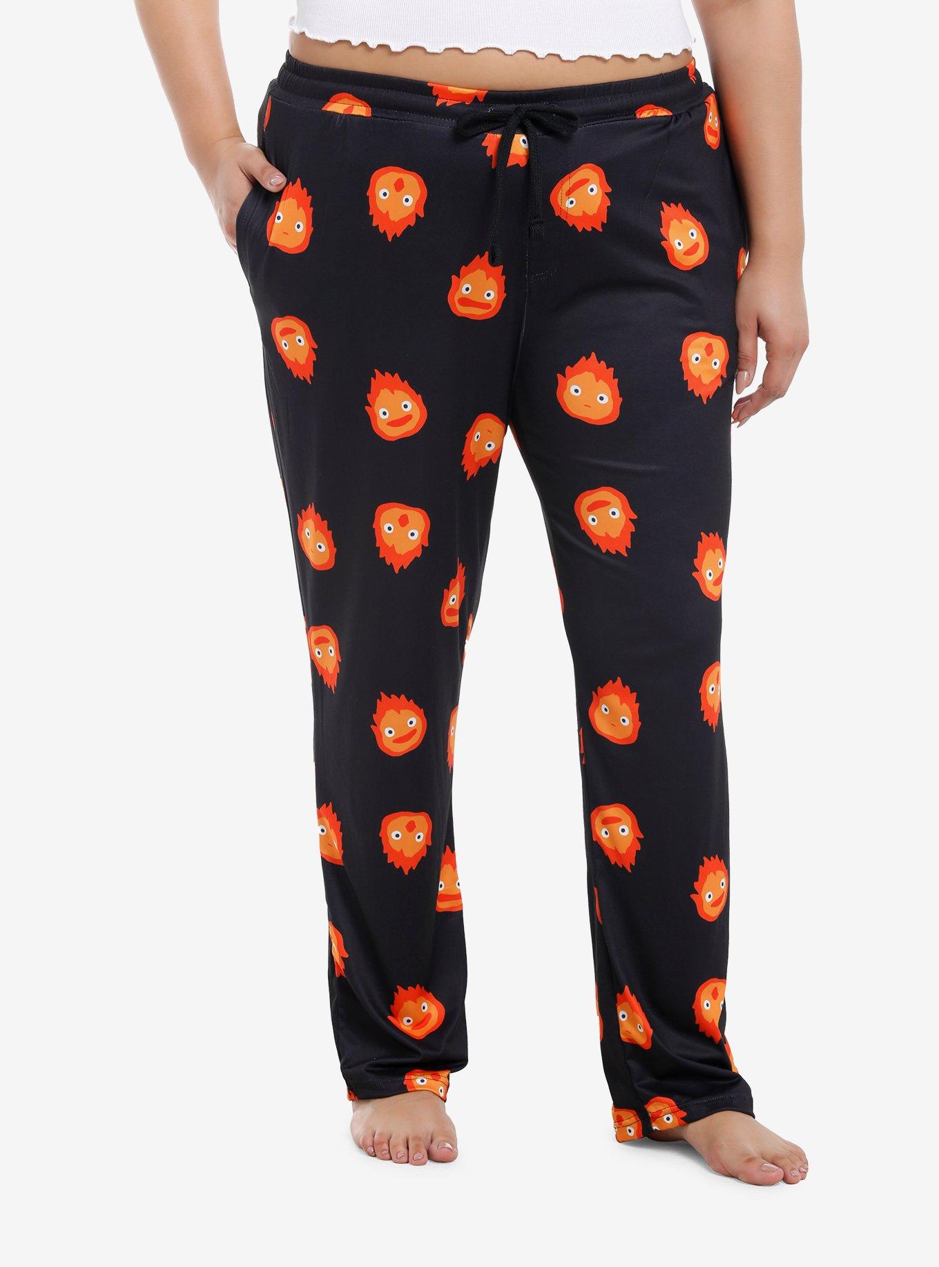 Studio Ghibli® Howl's Moving Castle Calcifer Girls Pajama Pants Plus Size, , hi-res