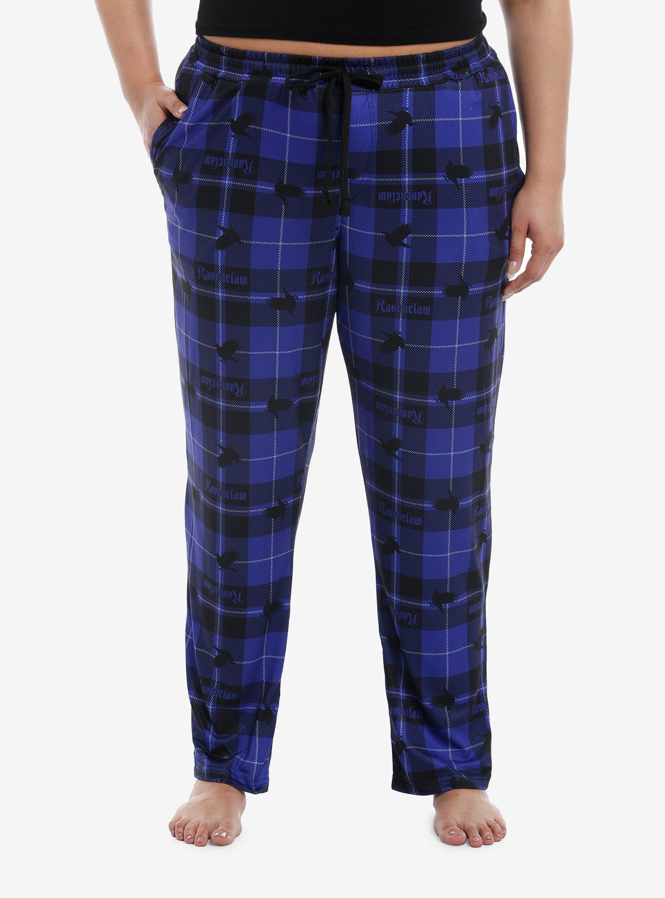 Harry Potter Ravenclaw Plaid Pajama Pants Plus Size, , hi-res