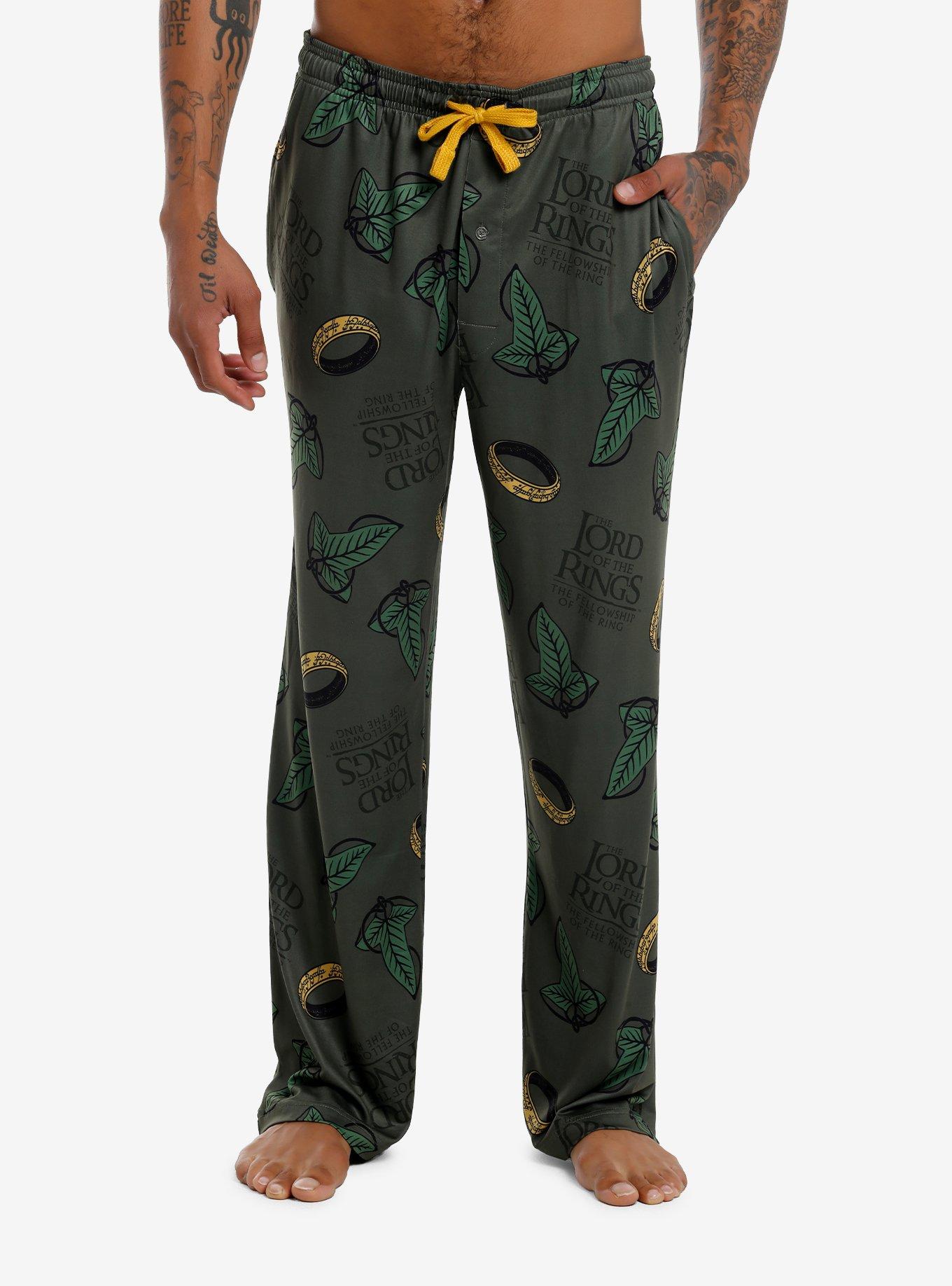 The Lord Of The Rings Leaf & Ring Pajama Pants