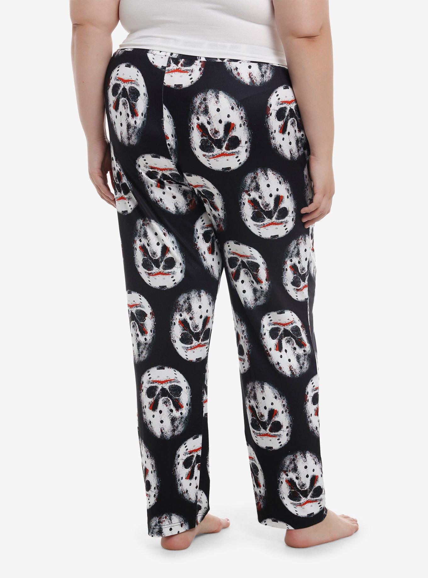 Friday The 13th Jason Mask Pajama Pants Plus Size, , hi-res