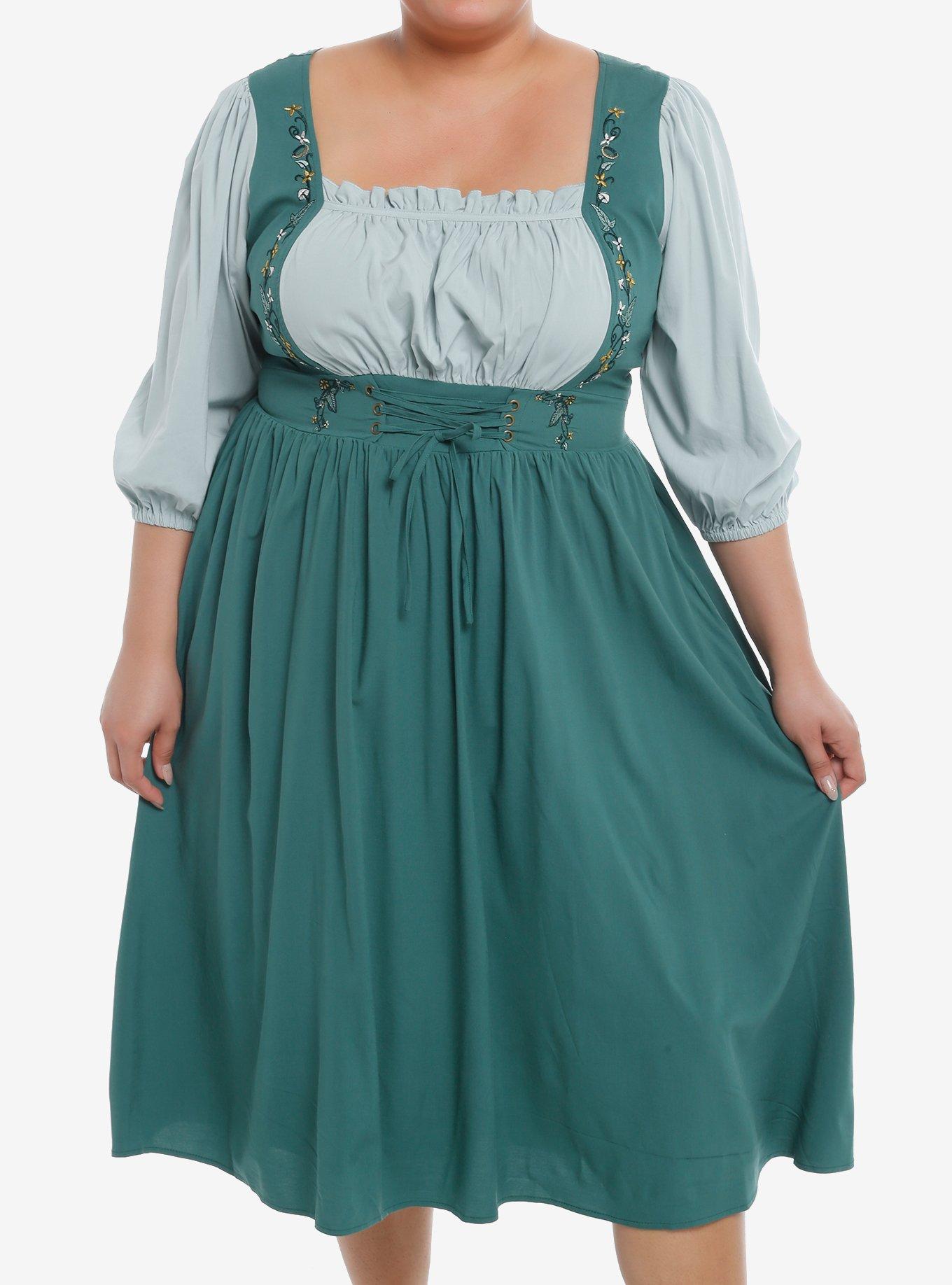 The Lord Of The Rings Hobbit Lace-Up Dress Plus Size, , hi-res