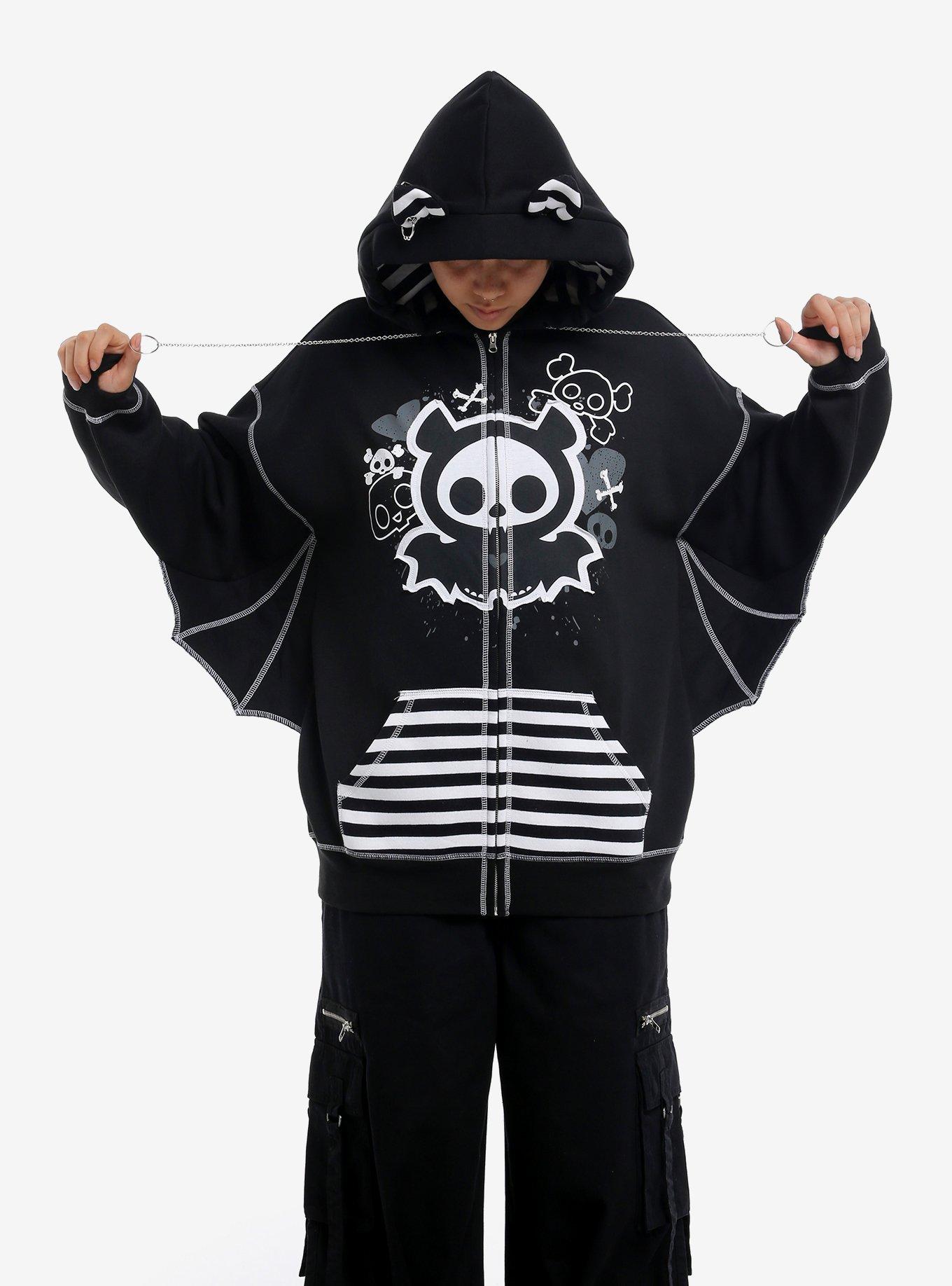 Skelanimals Diego Bat Wing Girls Hoodie, MULTI, hi-res