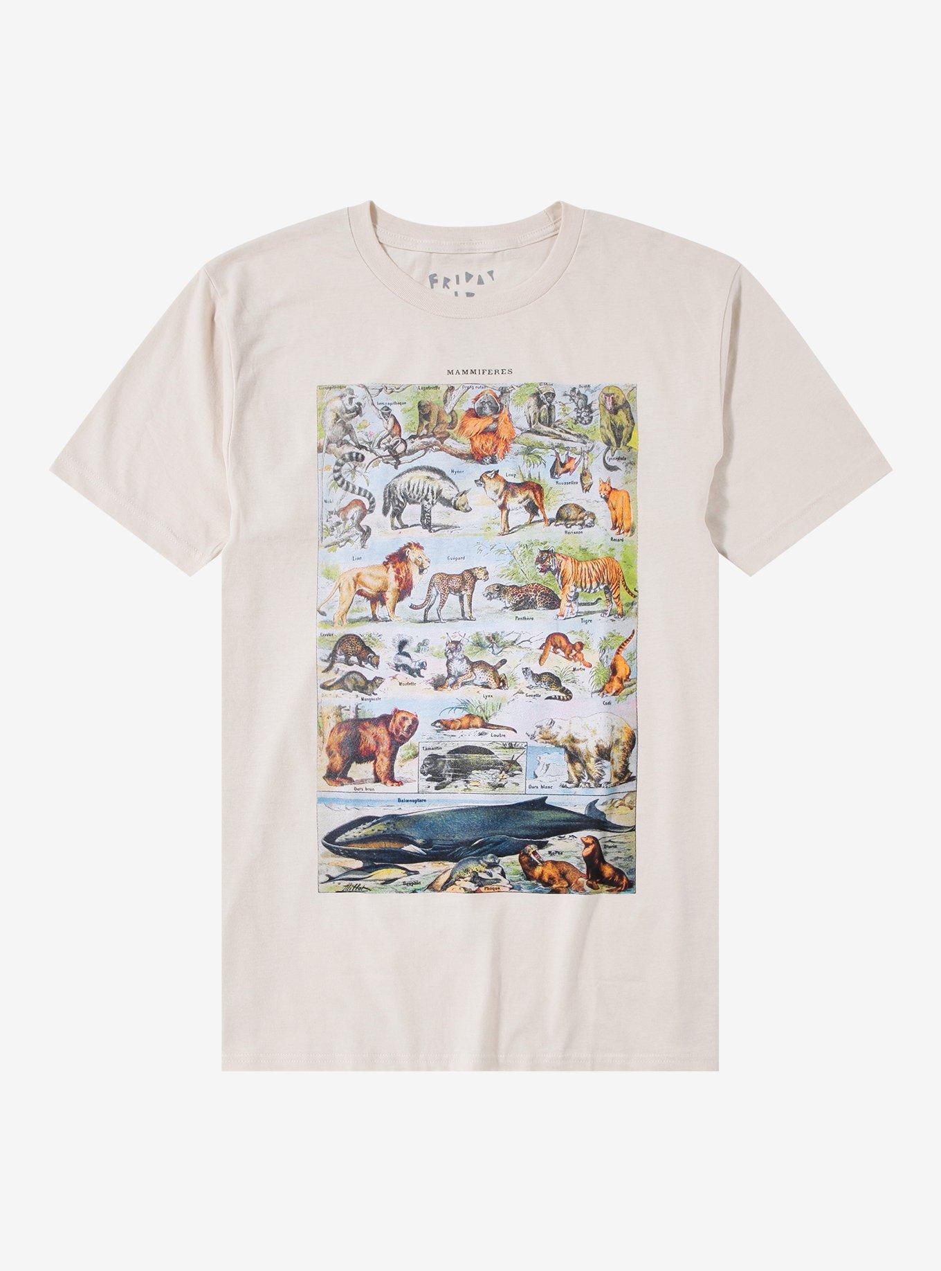 Mammals Info Image T-Shirt By Friday Jr, BLACK, hi-res