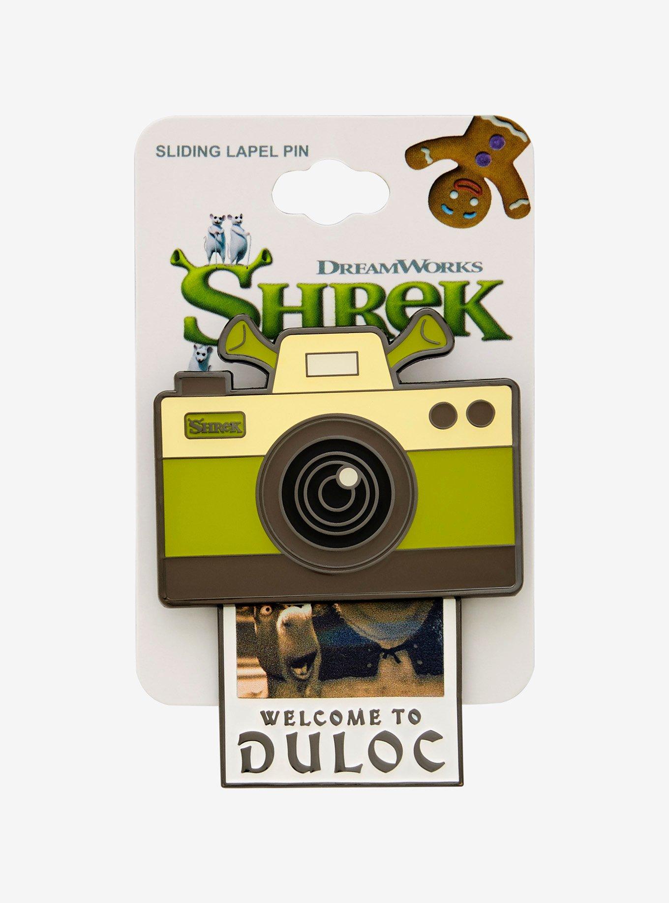 DreamWorks Shrek Camera Sliding Enamel Pin - BoxLunch Exclusive, , hi-res