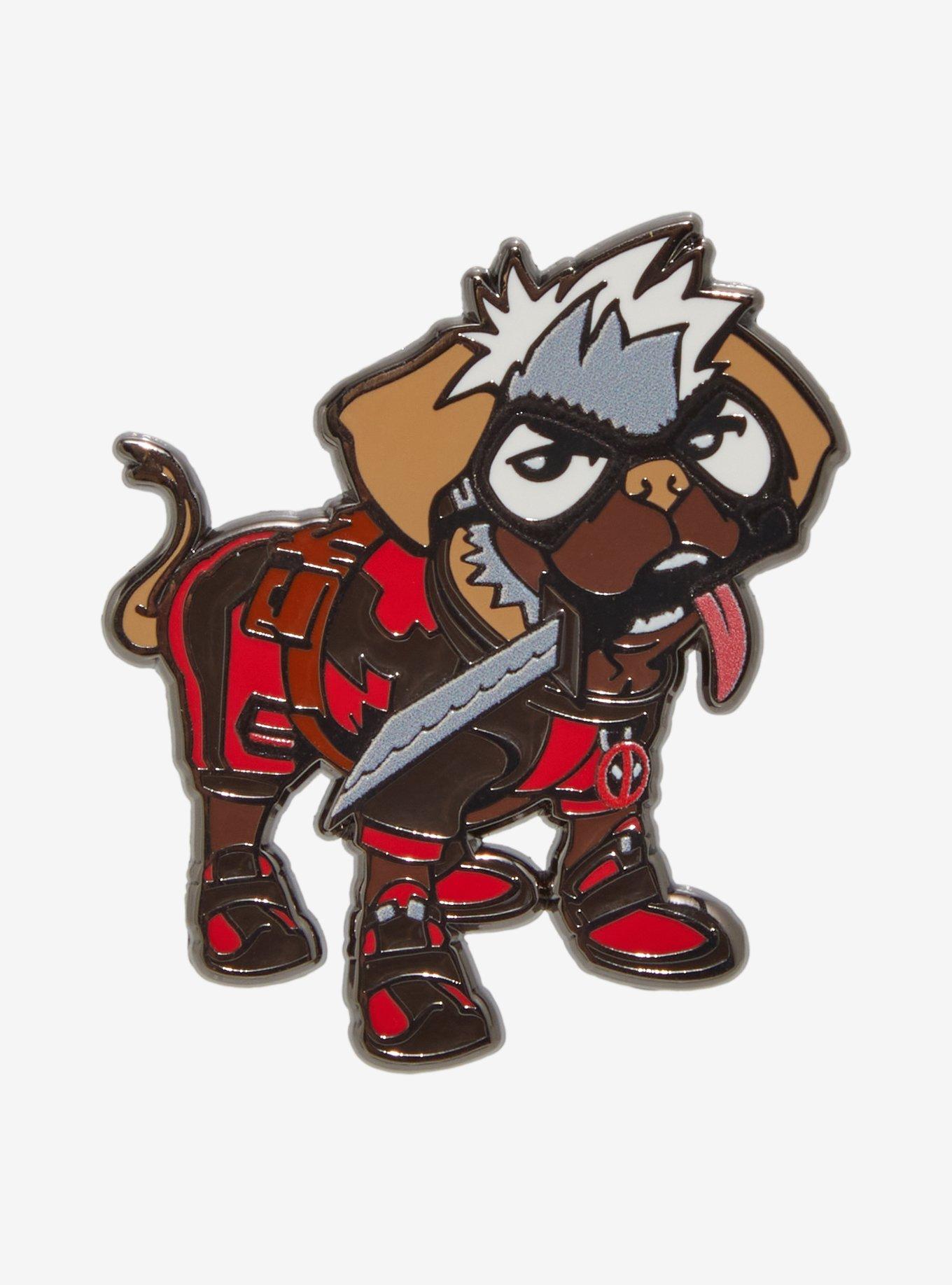 Marvel Deadpool & Wolverine Dogpool Play Dead Enamel Pin - BoxLunch Exclusive, , hi-res