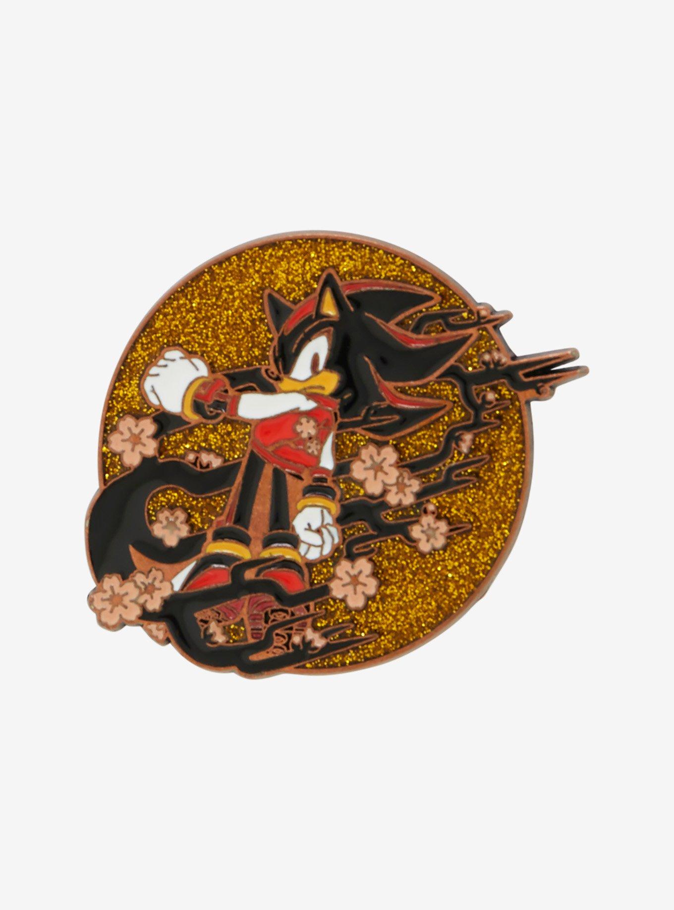 Sonic the Hedgehog Shadow Cherry Blossom Glitter Enamel Pin, , hi-res