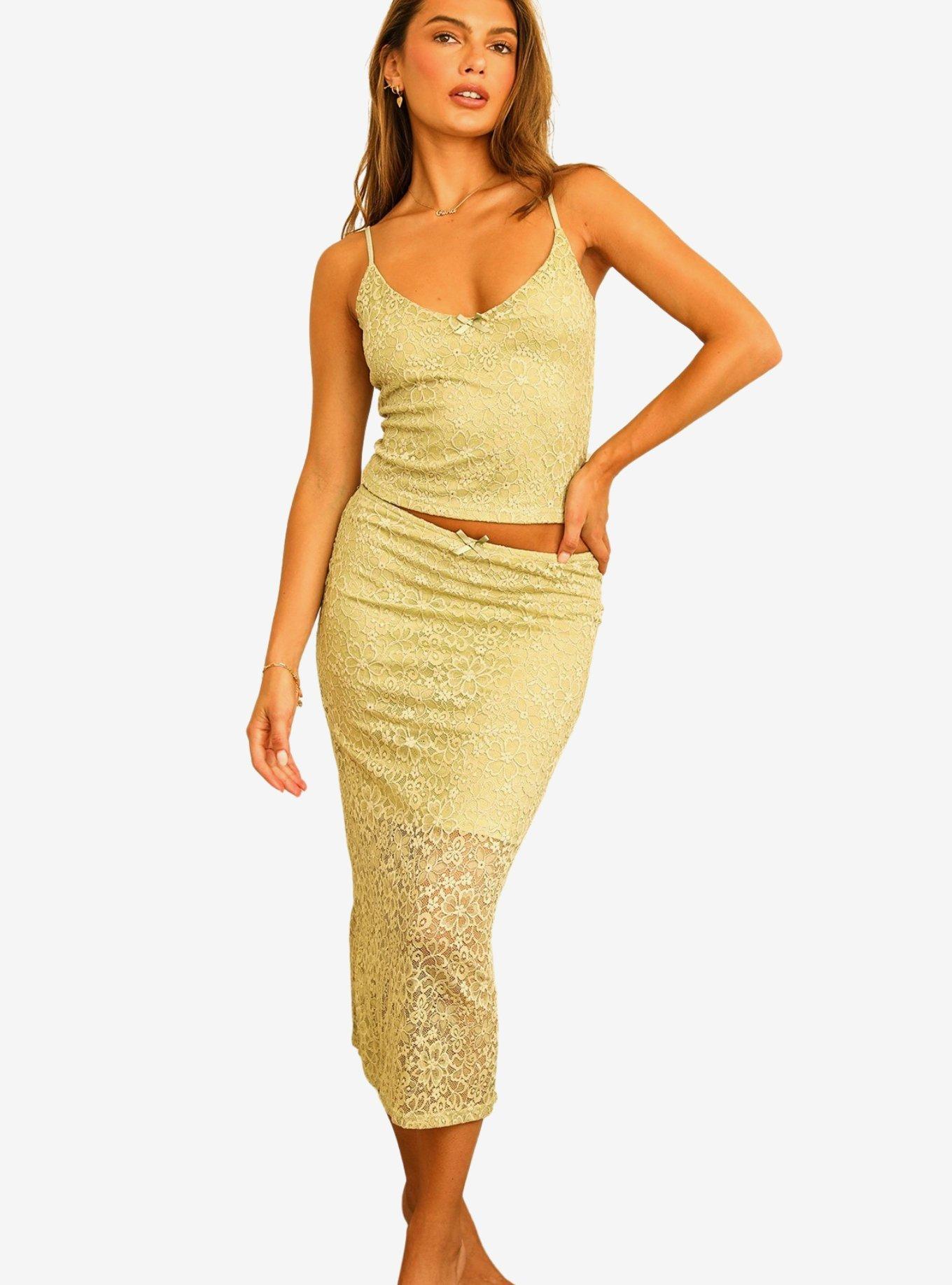 Dippin' Daisy's Supernova Skirt Pea Green, , hi-res