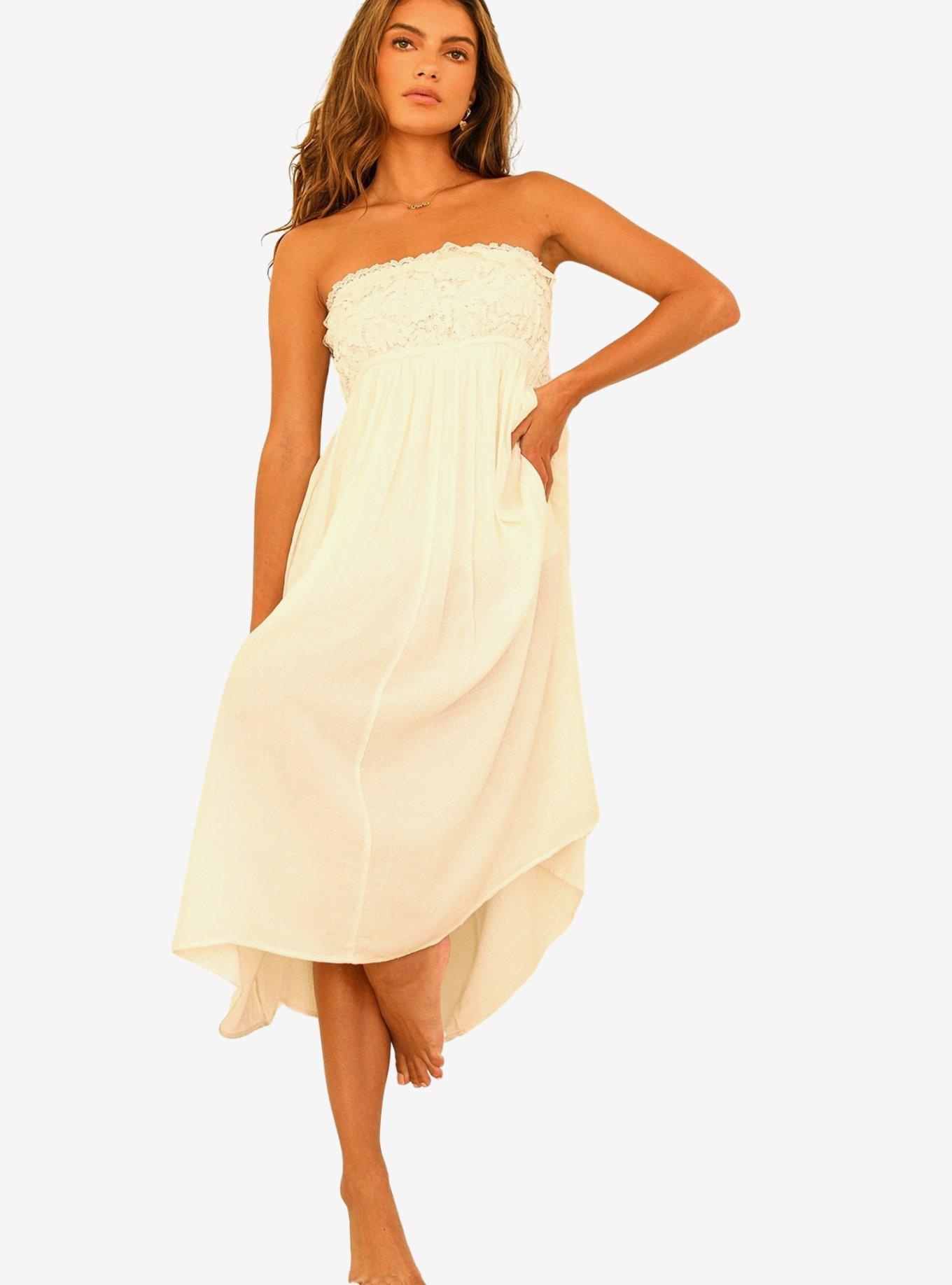 Dippin' Daisy's Moonflower Skirt Dove, , hi-res