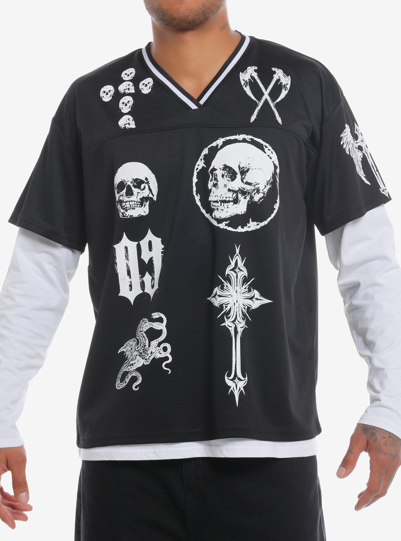 Social Collision Eternal Skulls Twofer Jersey, , hi-res