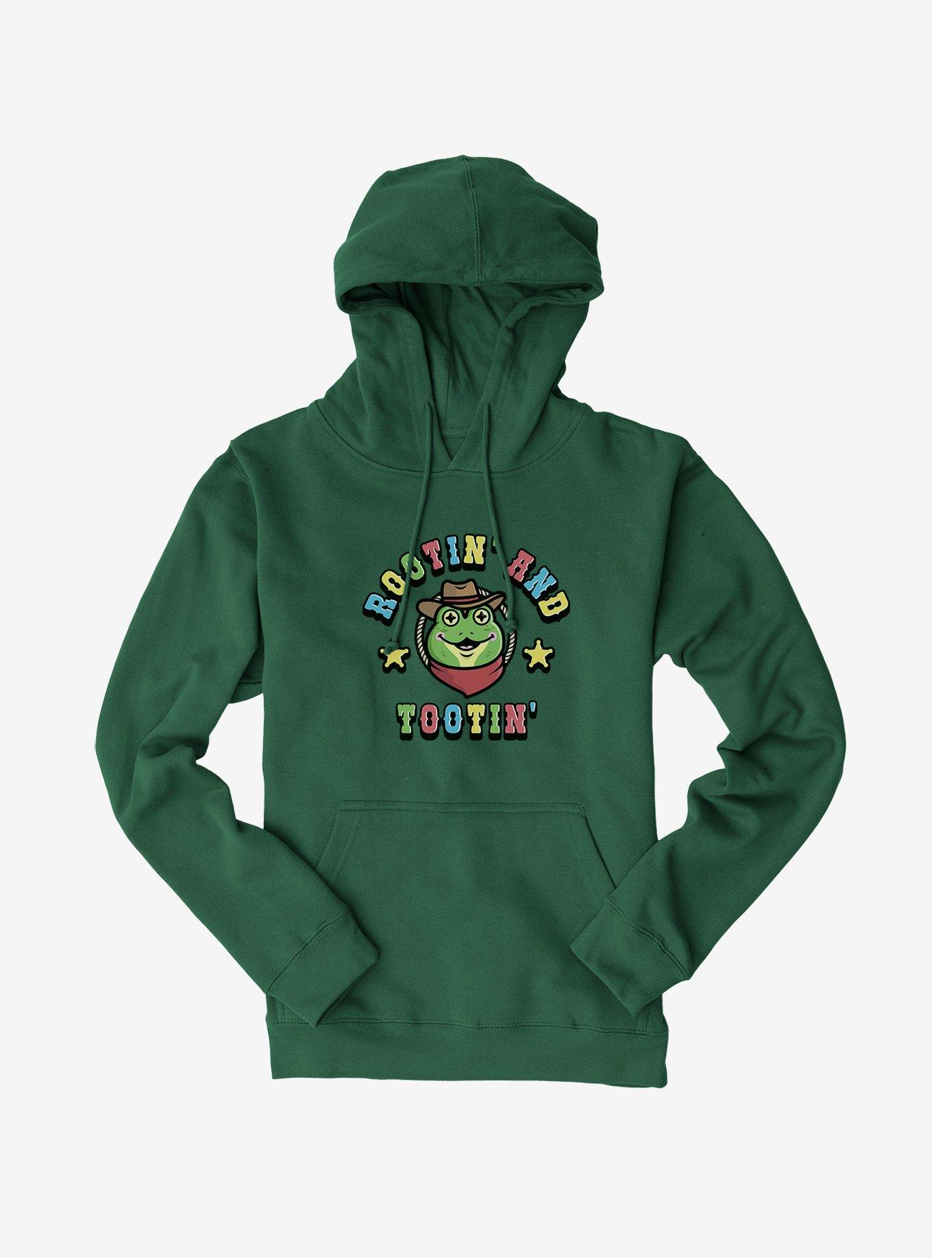Hot Topic Rootin And Tootin Hoodie, FOREST, hi-res