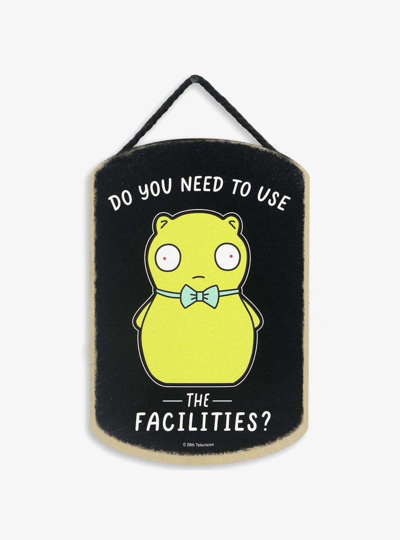 Bob's Burgers Use the Facilities Kuchi Kopi Hanging Wood Wall Decor, , hi-res