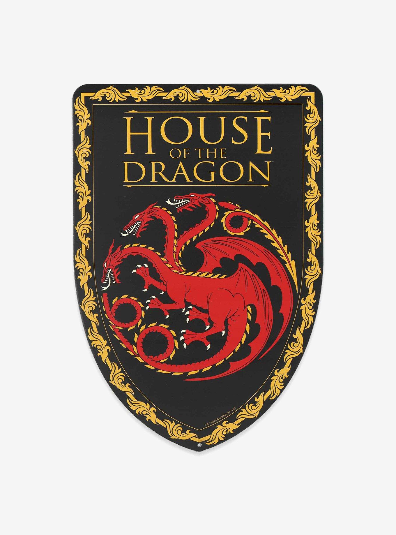 House of the Dragon Team Black Shield Logo Metal Sign, , hi-res