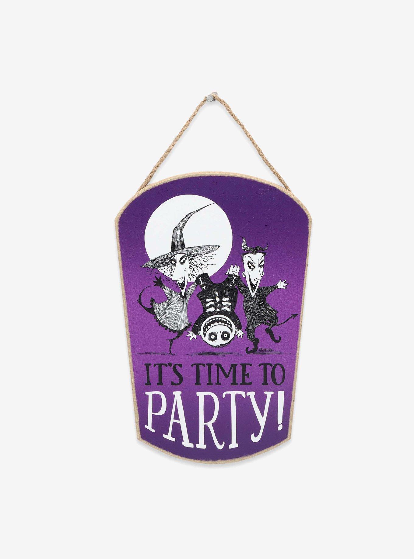 The Nightmare Before Christmas Party Lock, Shock, and Barrel Hanging Wood Wall Decor, , hi-res