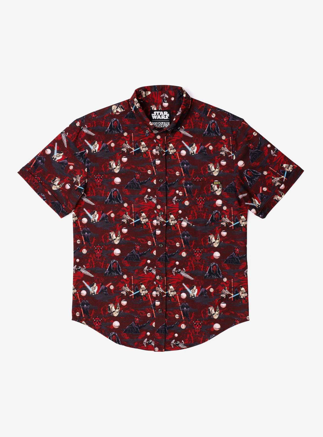 RSVLTS Star Wars "The Force & The Phantom"Button Up Top, , hi-res