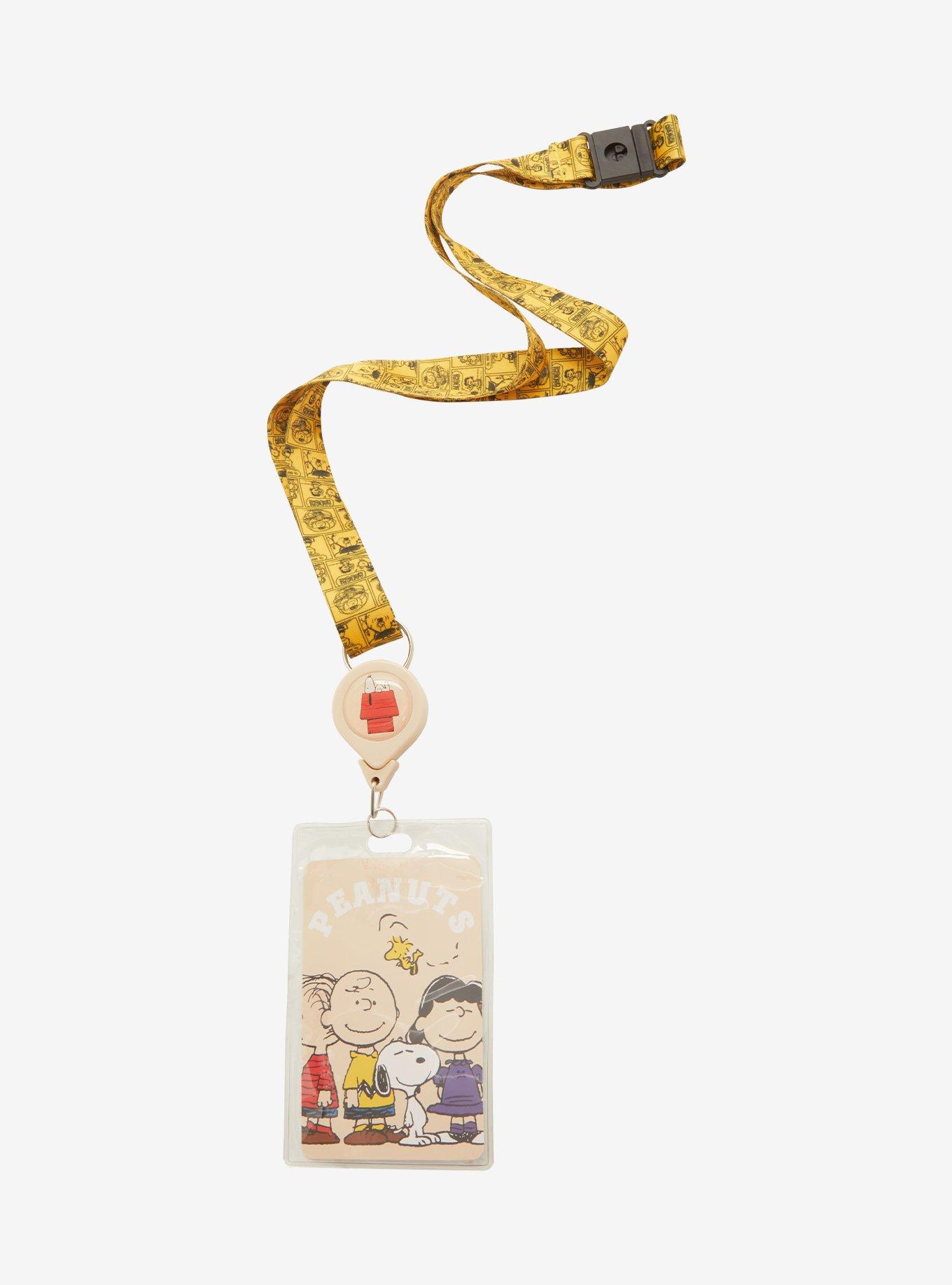 Peanuts Comic Panels Allover Print Lanyard with Retractable Badge, , hi-res