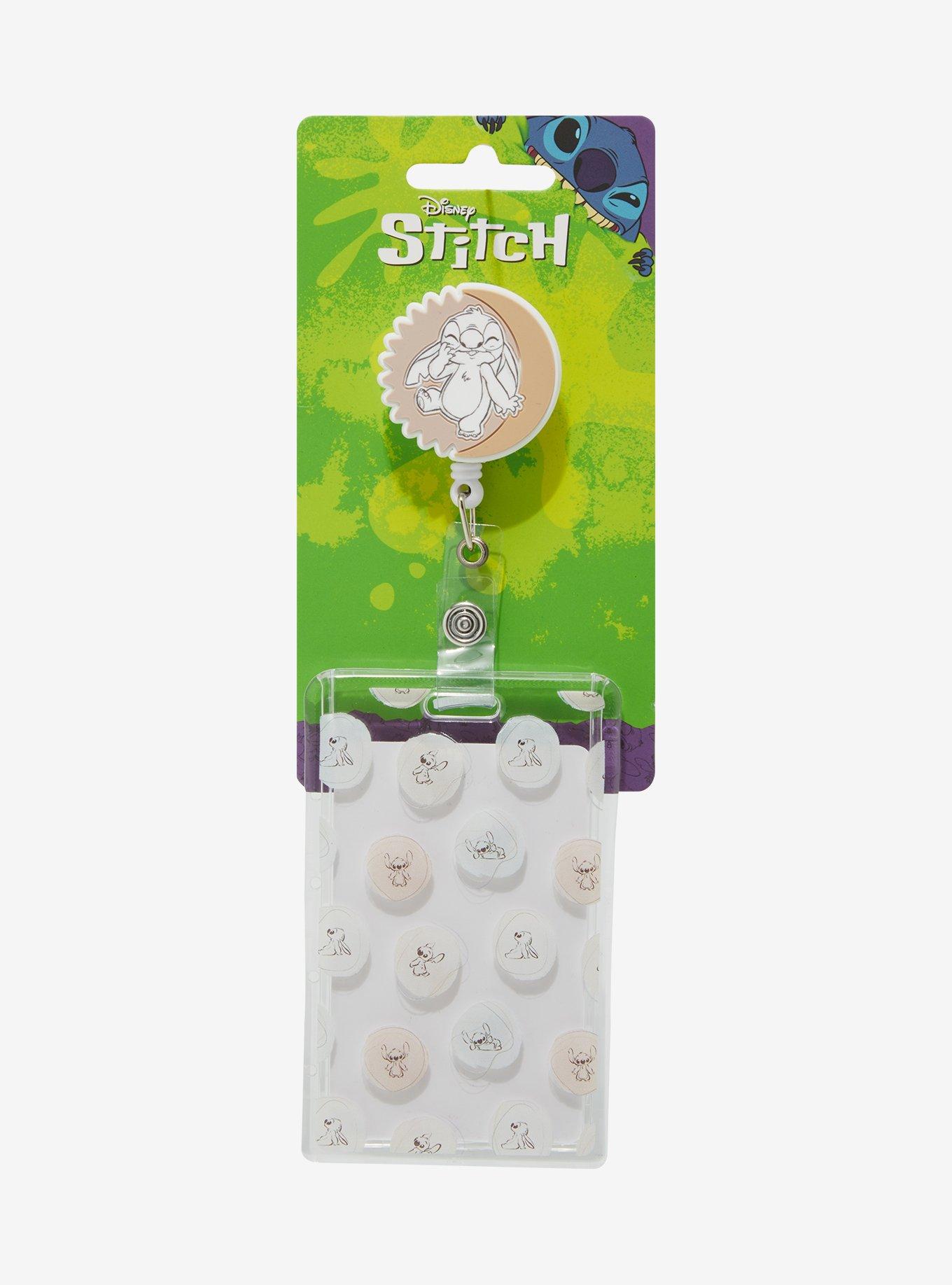 Disney Lilo & Stitch Tonal Stitch Polka Dot Retractable Lanyard - BoxLunch Exclusive, , hi-res