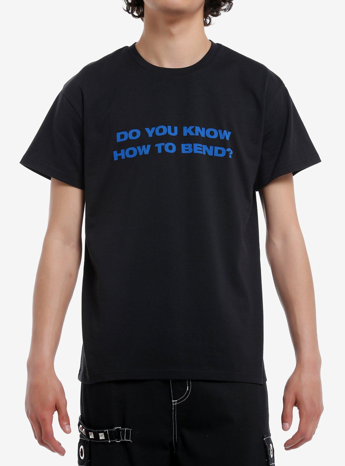 Billie Eilish Do You Know How To Bend? T-Shirt Hot Topic Exclusive, BLACK, hi-res