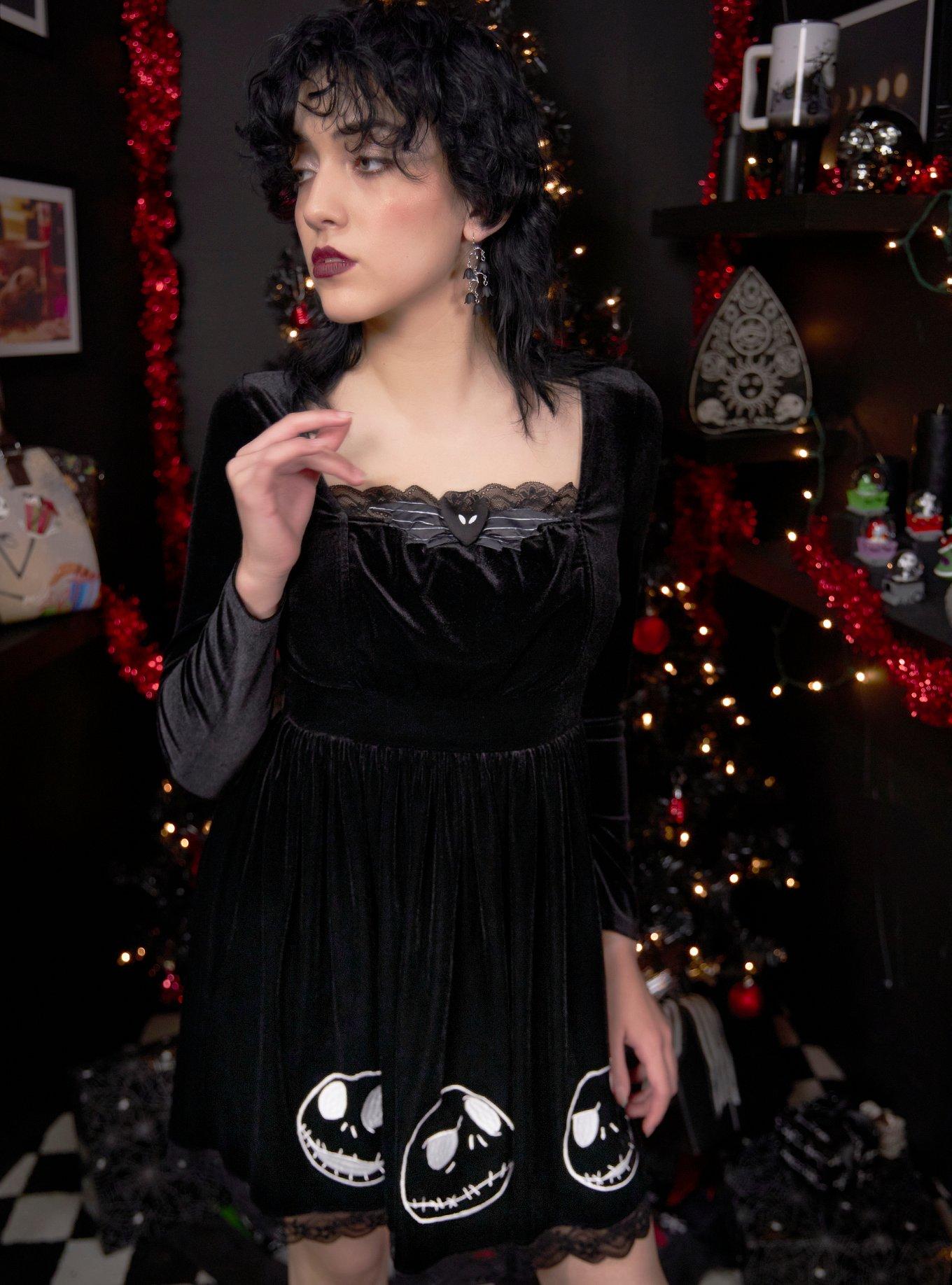 Her Universe The Nightmare Before Christmas Jack Velvet Dress, , hi-res