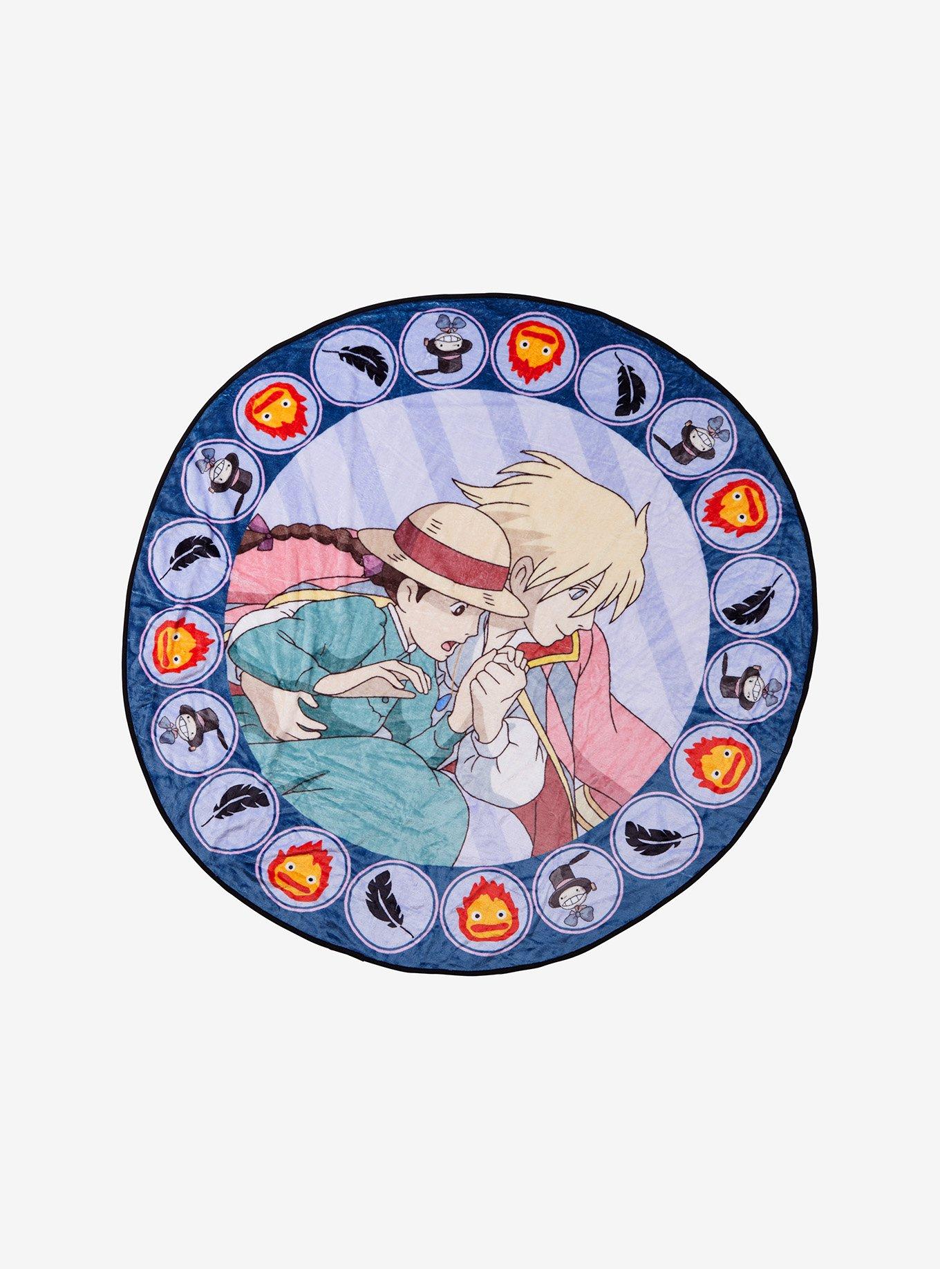 Studio Ghibli Howl's Moving Castle Sophie & Howl Round Fleece Throw - BoxLunch Exclusive, , hi-res