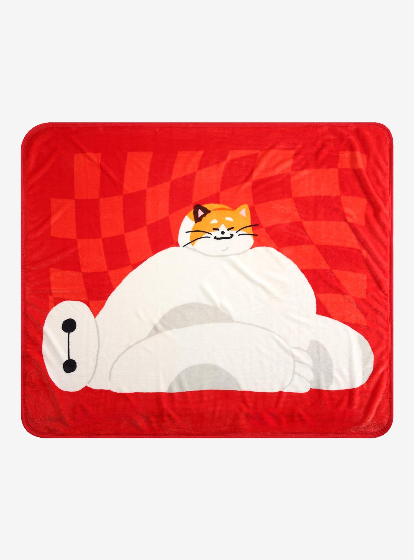 Disney Big Hero 6 Baymax & Mochi Fleece Throw — BoxLunch Exclusive, , hi-res