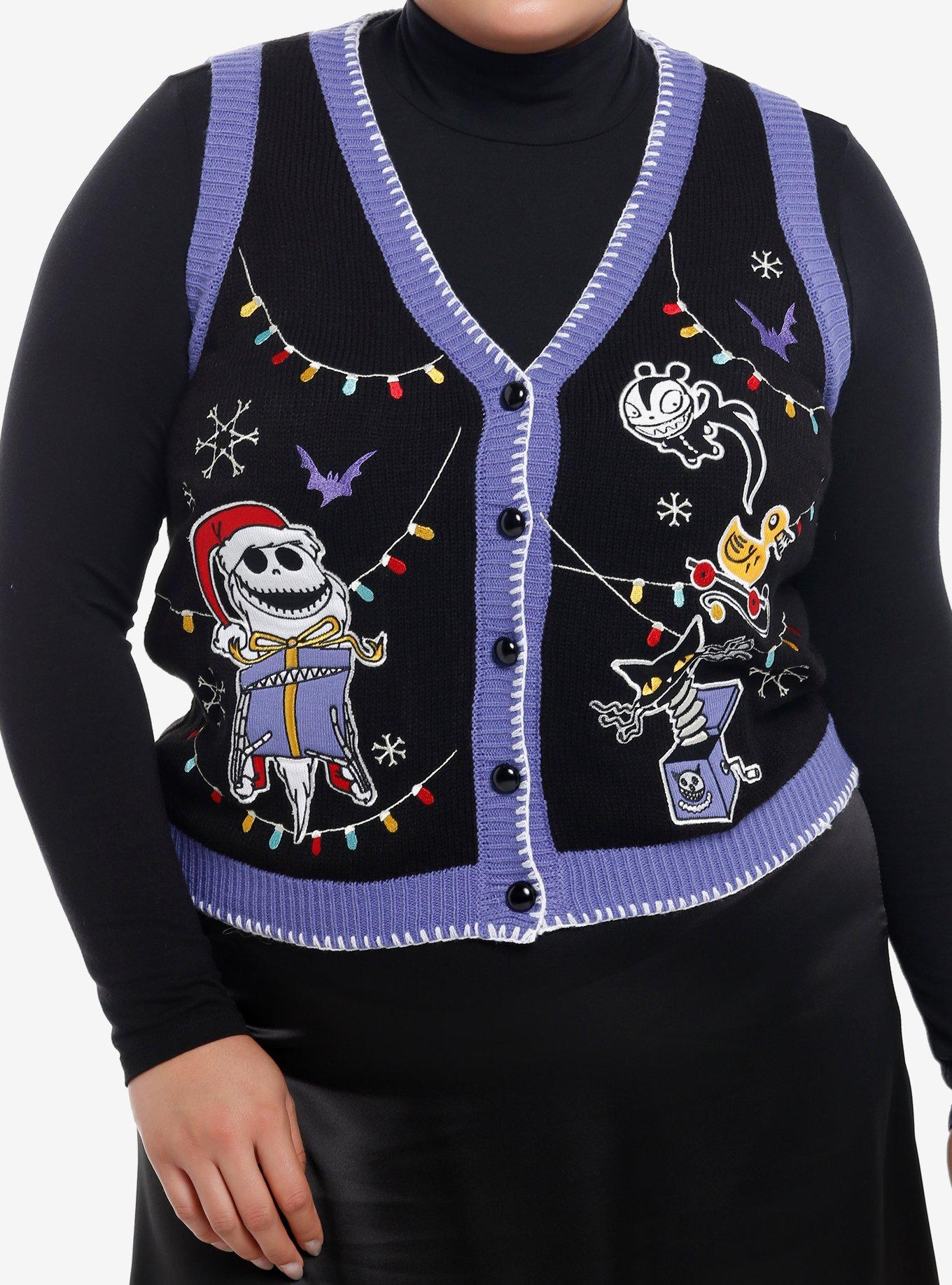 Her Universe The Nightmare Before Christmas Girls Sweater Vest Plus Size