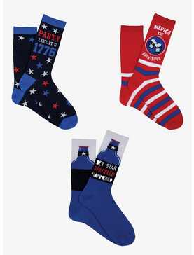 Americana 3 PK Crew Socks Bundle, , hi-res