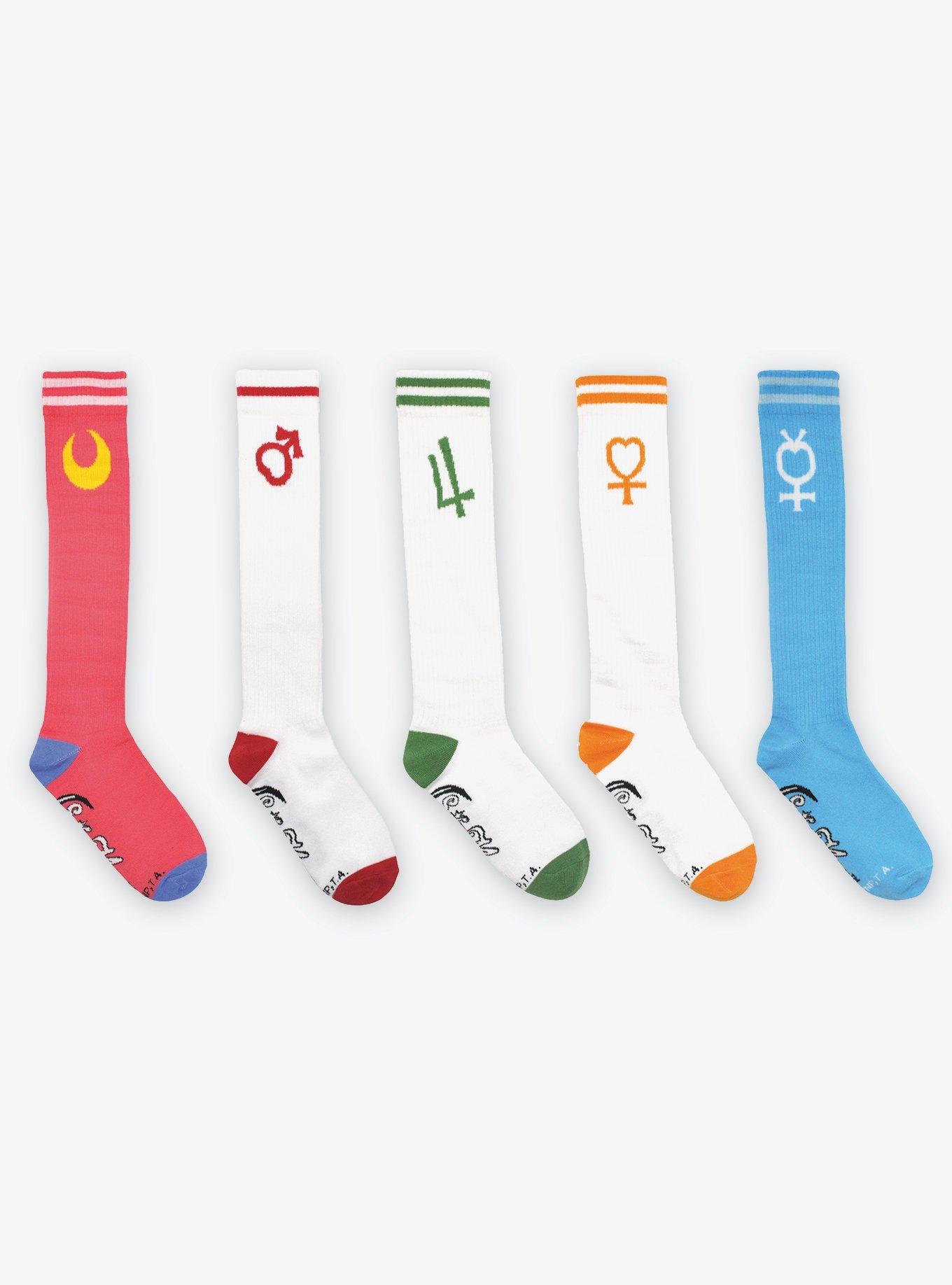 Sailor Moon Knee High Socks 5 PK Socks Bundle, , hi-res