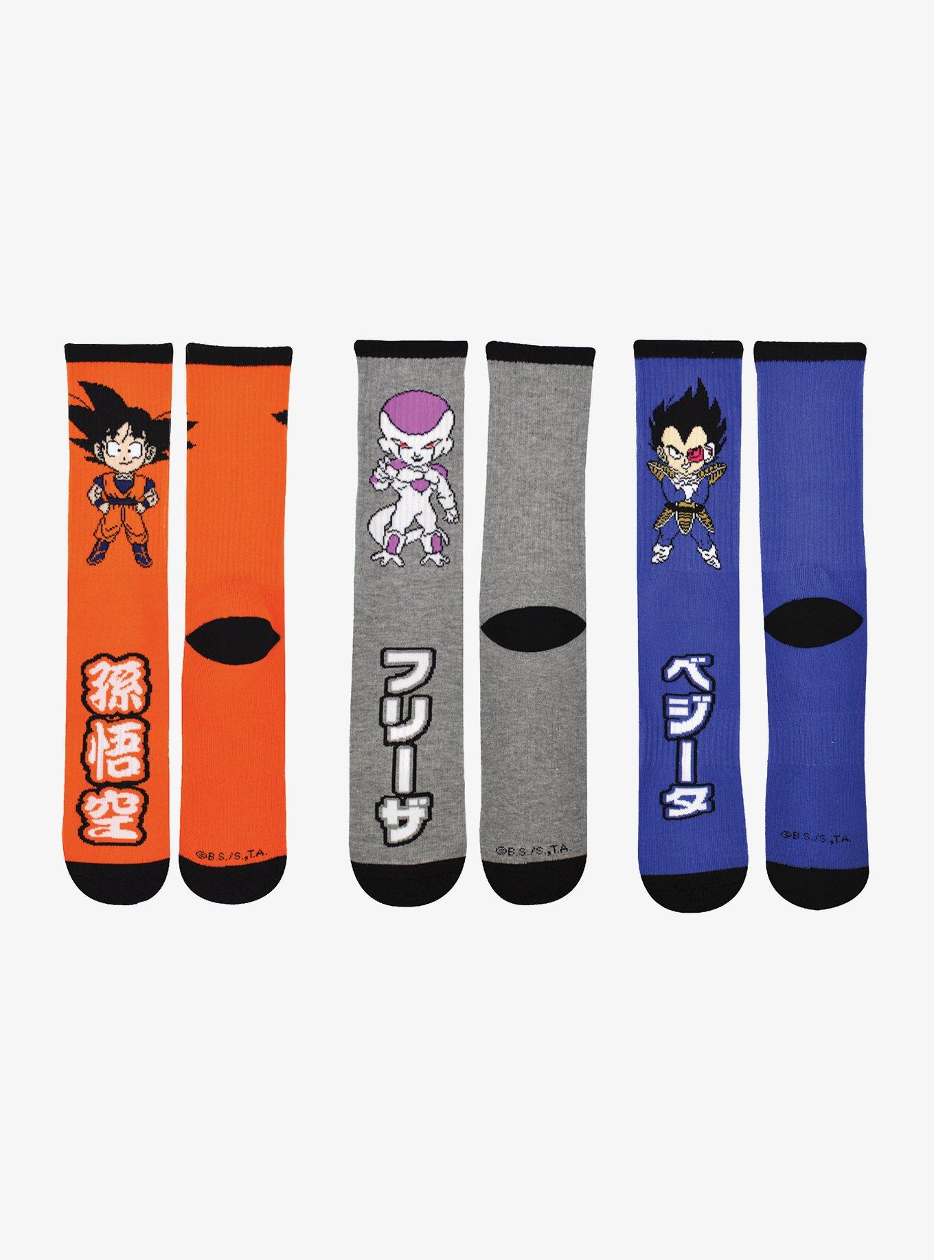 Dragon Ball Z 3 PK Crew Socks Bundle
