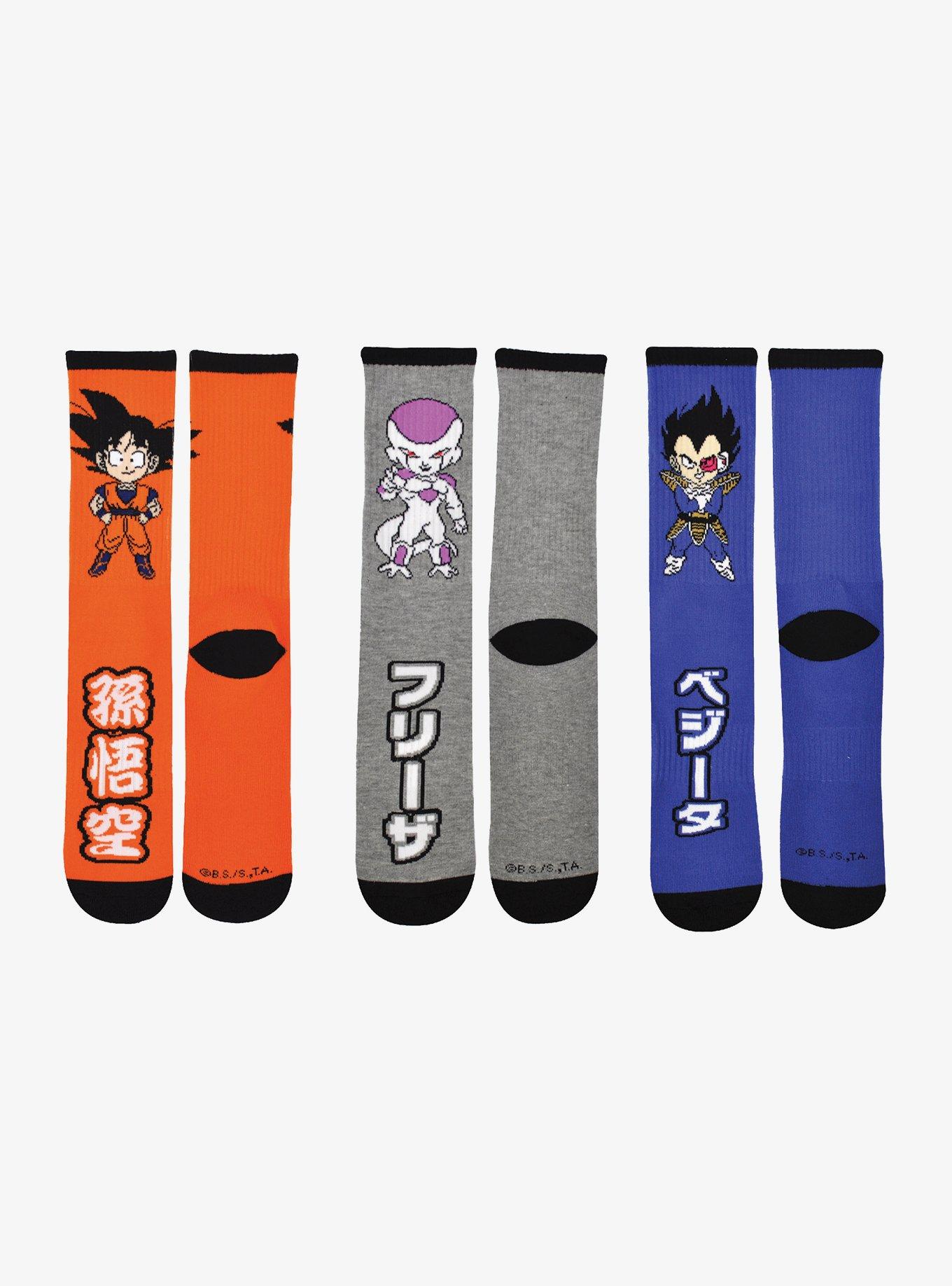 Dragon Ball Z 3 PK Crew Socks Bundle, , hi-res