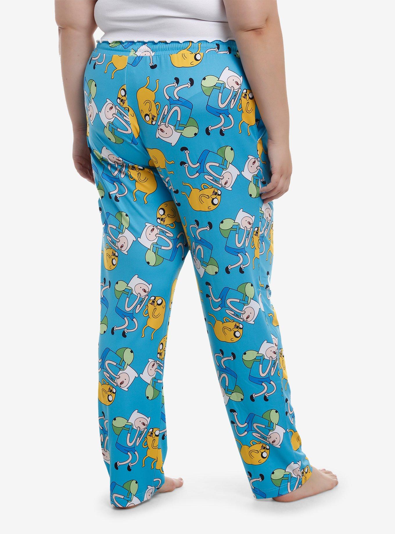 Adventure Time Jake & Finn Pajama Pants Plus Size, , hi-res