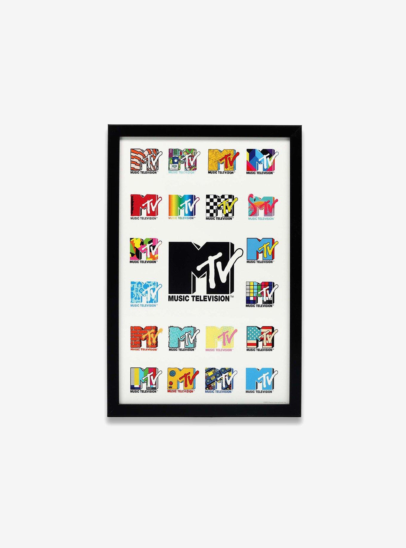 MTV Logo Collage Framed Wood Wall Decor, , hi-res