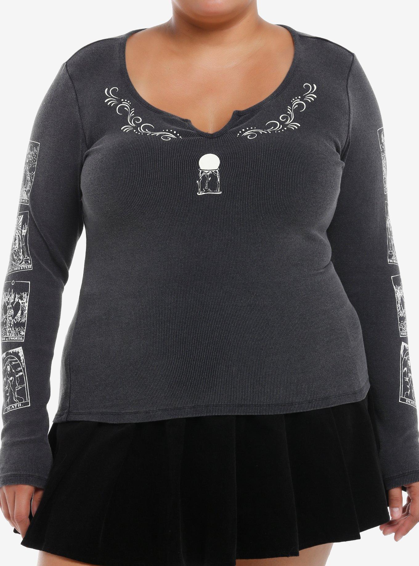 Her Universe Marvel Agatha All Along Tarot Card Long-Sleeve Top Plus Size, , hi-res