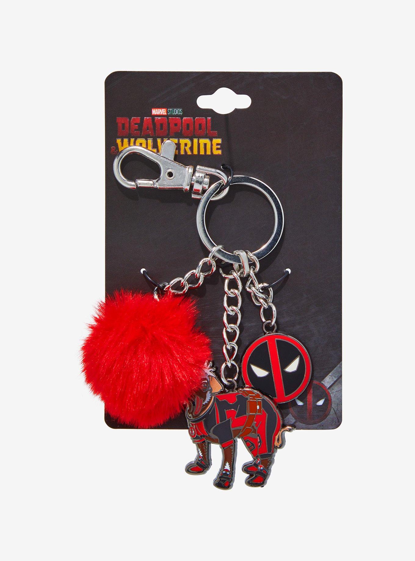 Marvel Deadpool & Wolverine Dogpool Multi-Charm Keychain - BoxLunch Exclusive, , hi-res