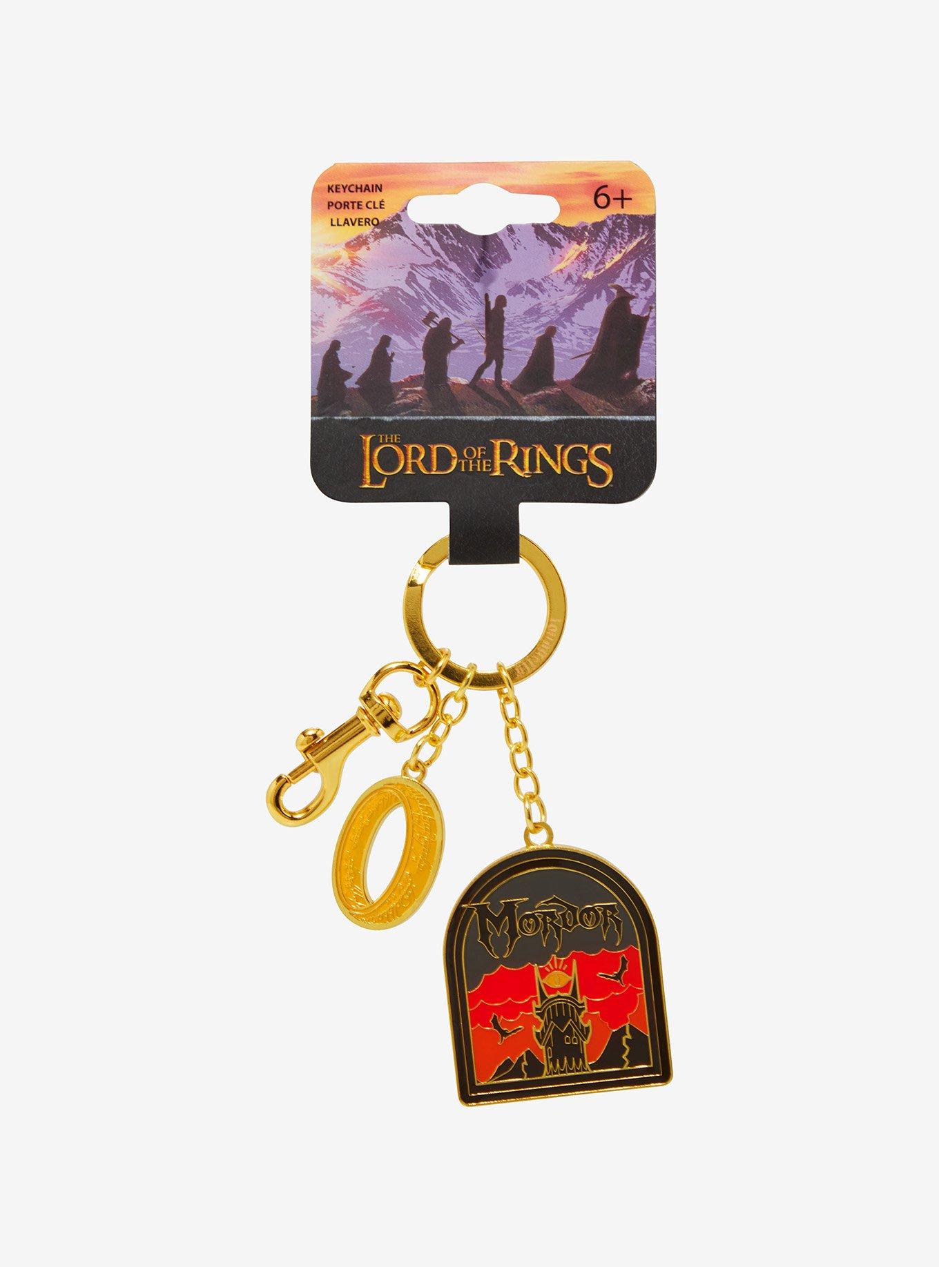 Loungefly The Lord of the Rings Mordor One Ring Multi-Charm Keychain - BoxLunch Exclusive, , hi-res