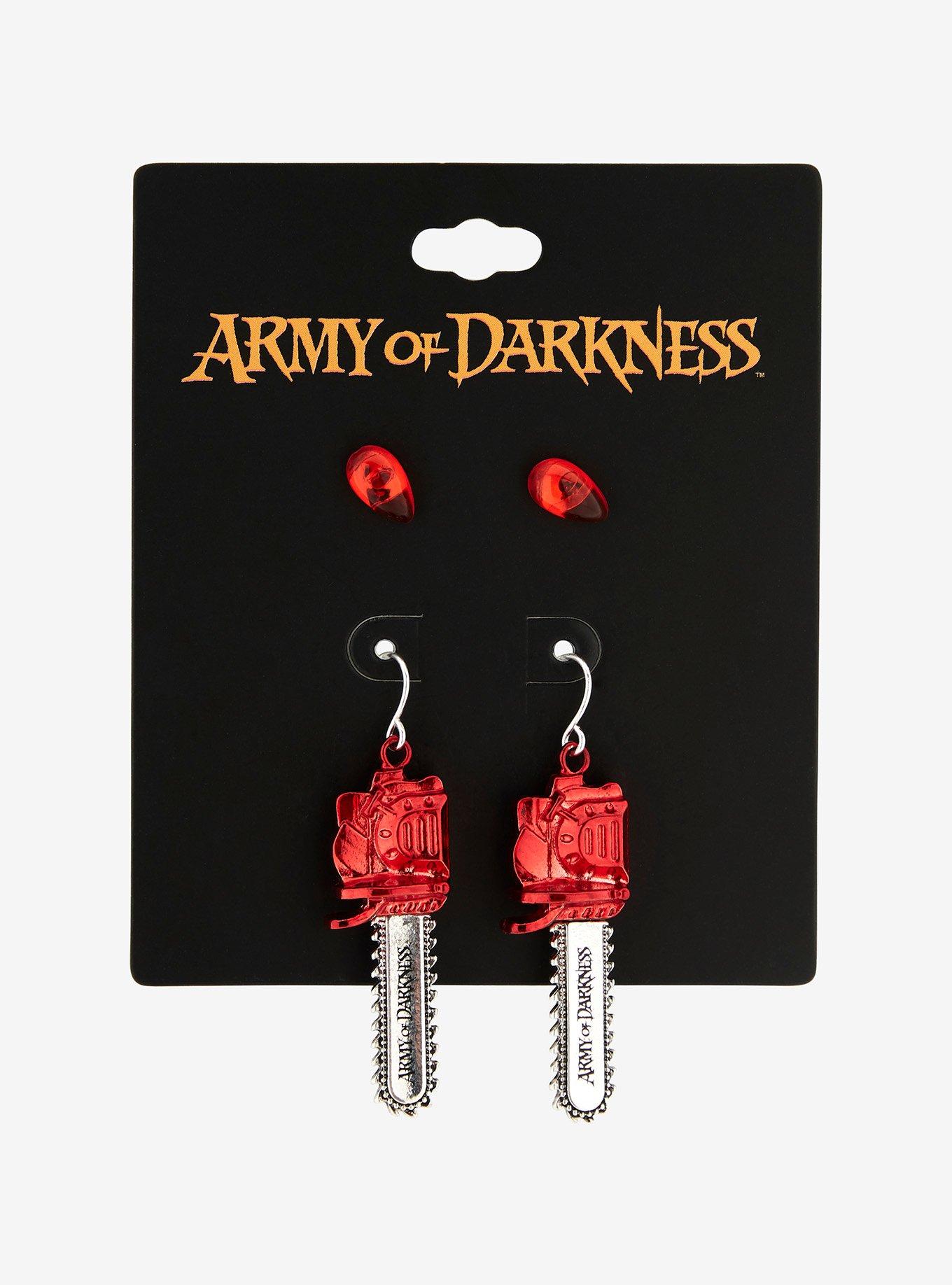 Army Of Darkness Ash Chainsaw Earring Set, , hi-res