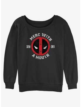 Marvel Deadpool Merc With A Mouth Girls Slouchy Sweatshirt, , hi-res