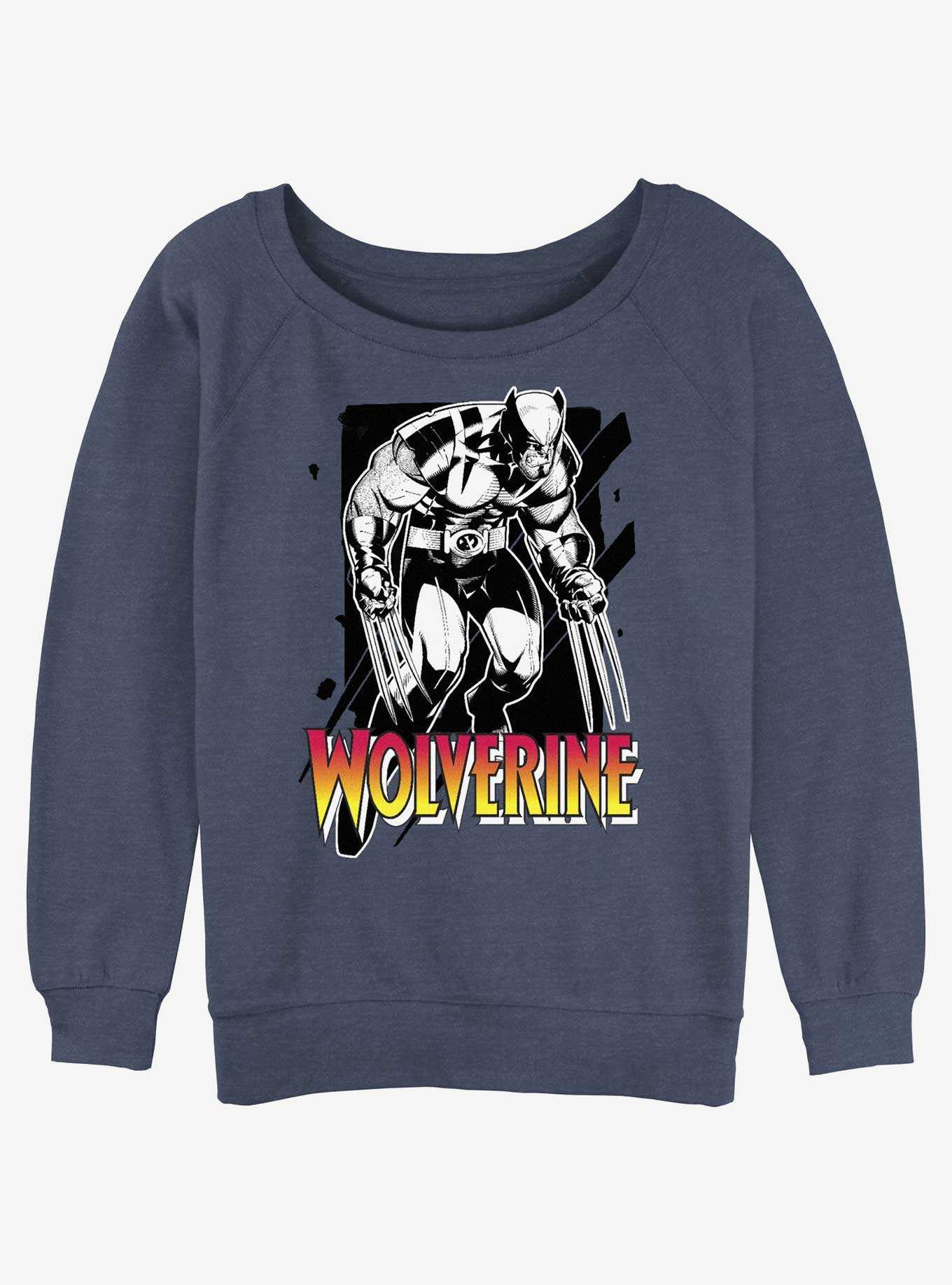 Wolverine Claw Marks Girls Slouchy Sweatshirt, , hi-res