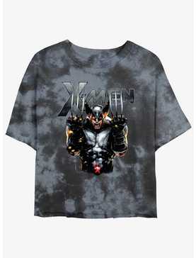 Wolverine Adamantium Rage Girls Tie-Dye Crop T-Shirt, , hi-res