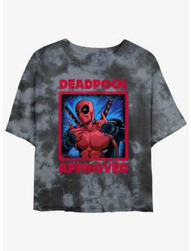 Marvel Deadpool Approved Girls Tie-Dye Crop T-Shirt, , hi-res