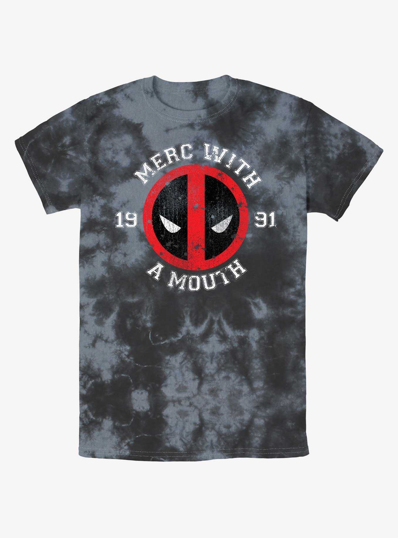 Marvel Deadpool Merc With A Mouth Tie-Dye T-Shirt, , hi-res