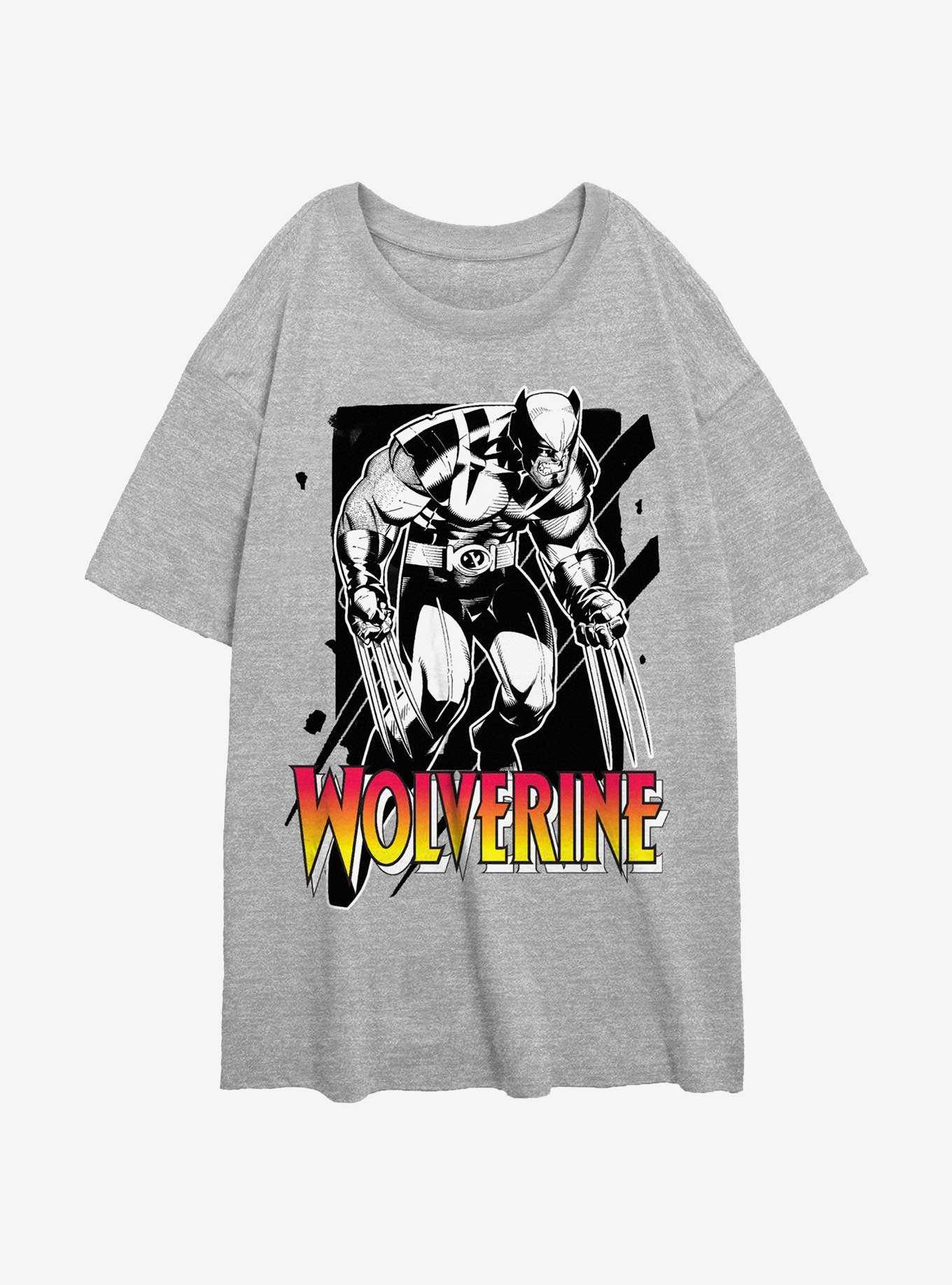 Wolverine Claw Marks Girls Oversized T-Shirt, , hi-res