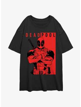 Marvel Deadpool Police Girls Oversized T-Shirt, , hi-res