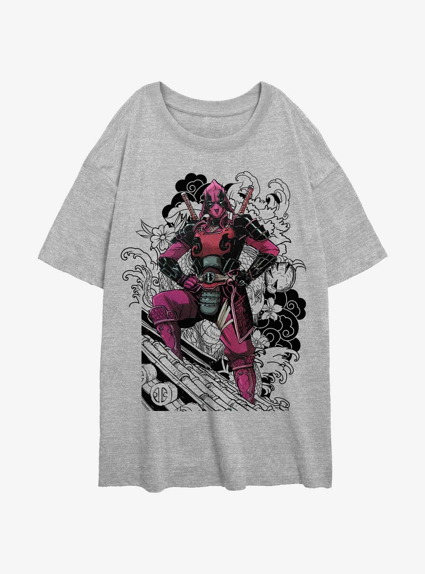 Marvel Deadpool Dragon Ninja Girls Oversized T-Shirt, , hi-res