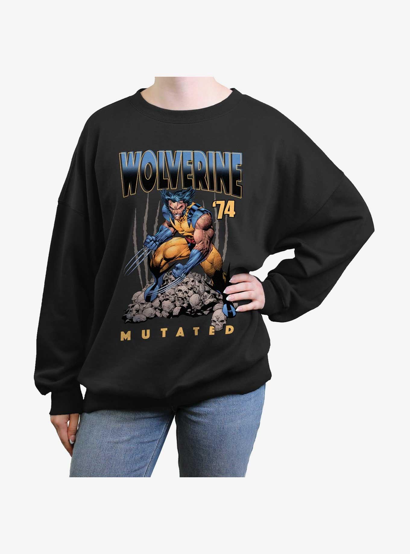 Wolverine Mutated Girls Oversized Sweatshirt, BLACK, hi-res