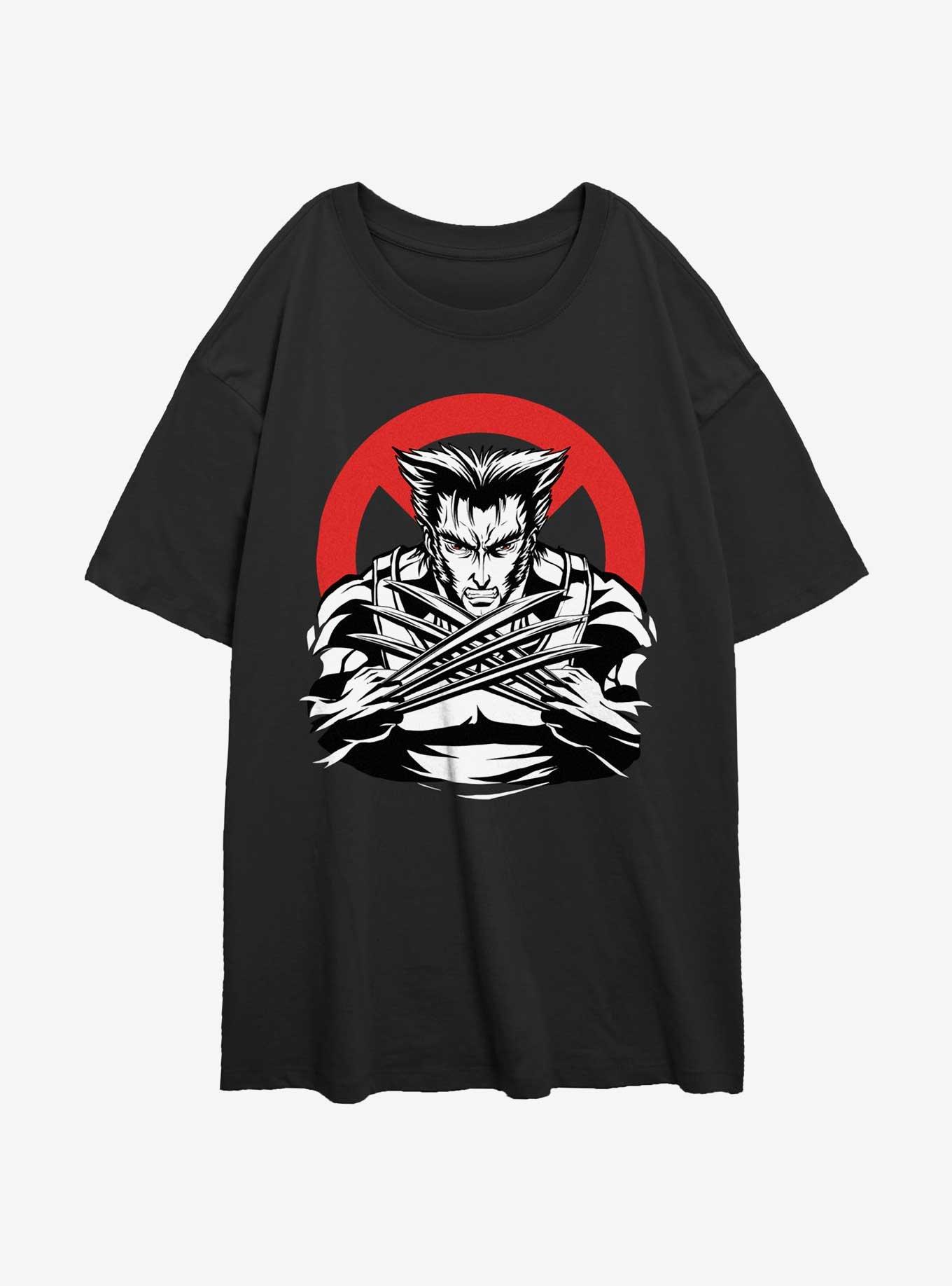 Wolverine Mutated X Logo Girls Oversized T-Shirt, , hi-res