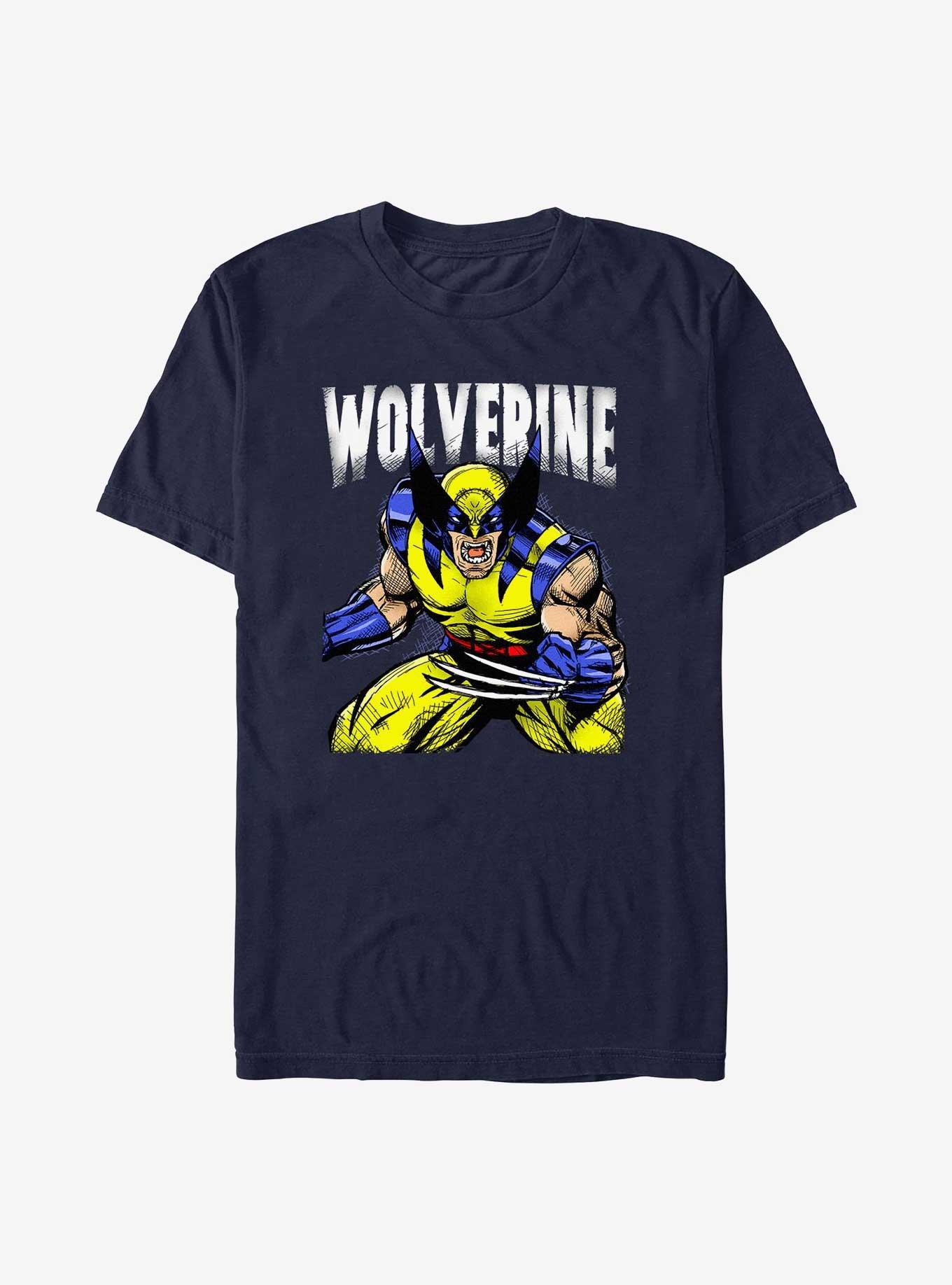 Wolverine Rage On T-Shirt, NAVY, hi-res