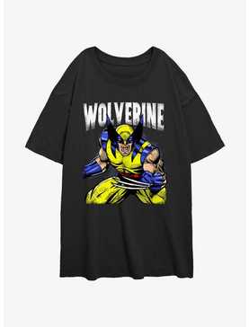 Wolverine Rage On Girls Oversized T-Shirt, , hi-res